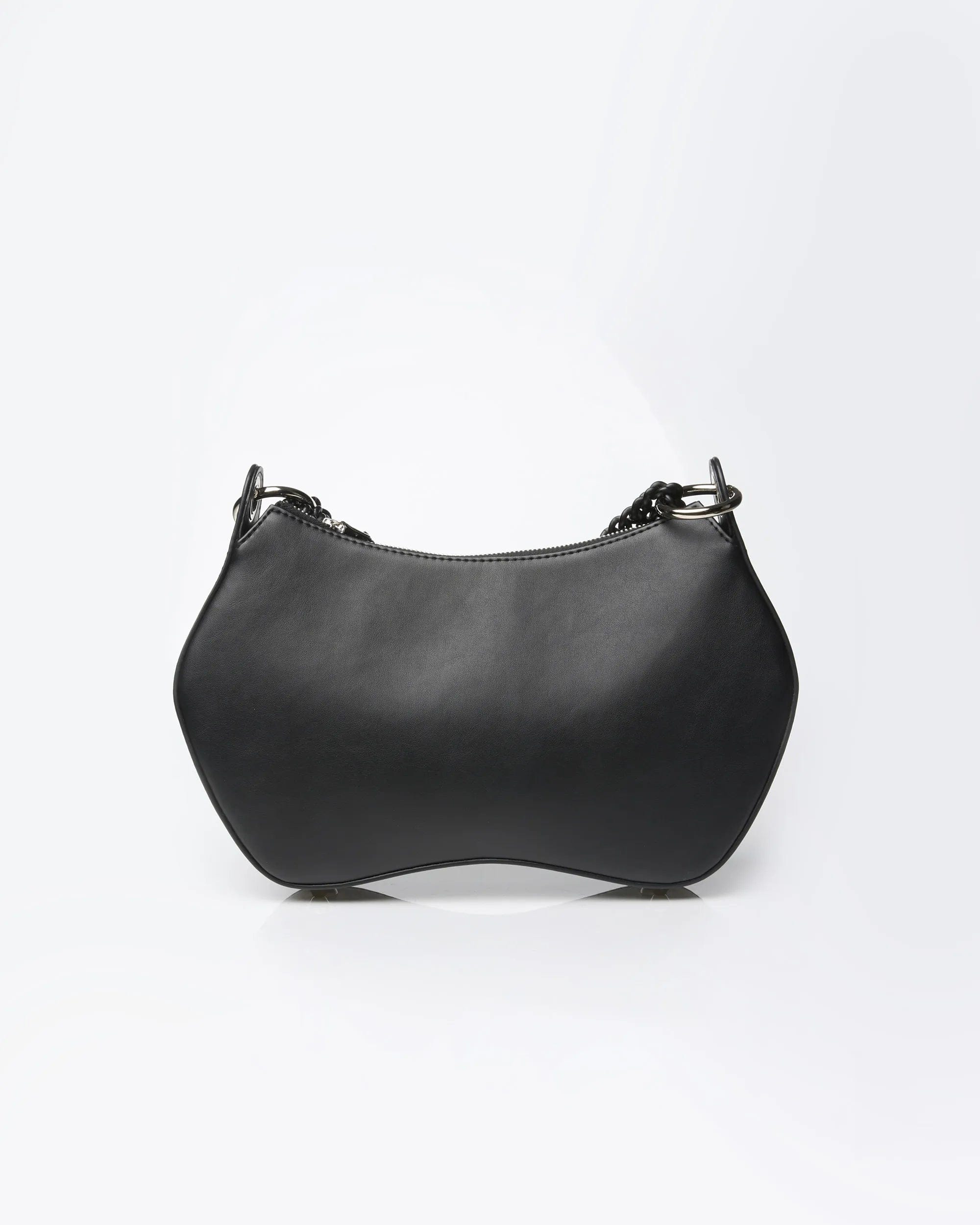 Vegan Corn Leather Crossbody Bag for Women | Noir BHMA Black Purse | Stylish & Eco-Friendly Handbag for Everyday Use, Travel & Shopping