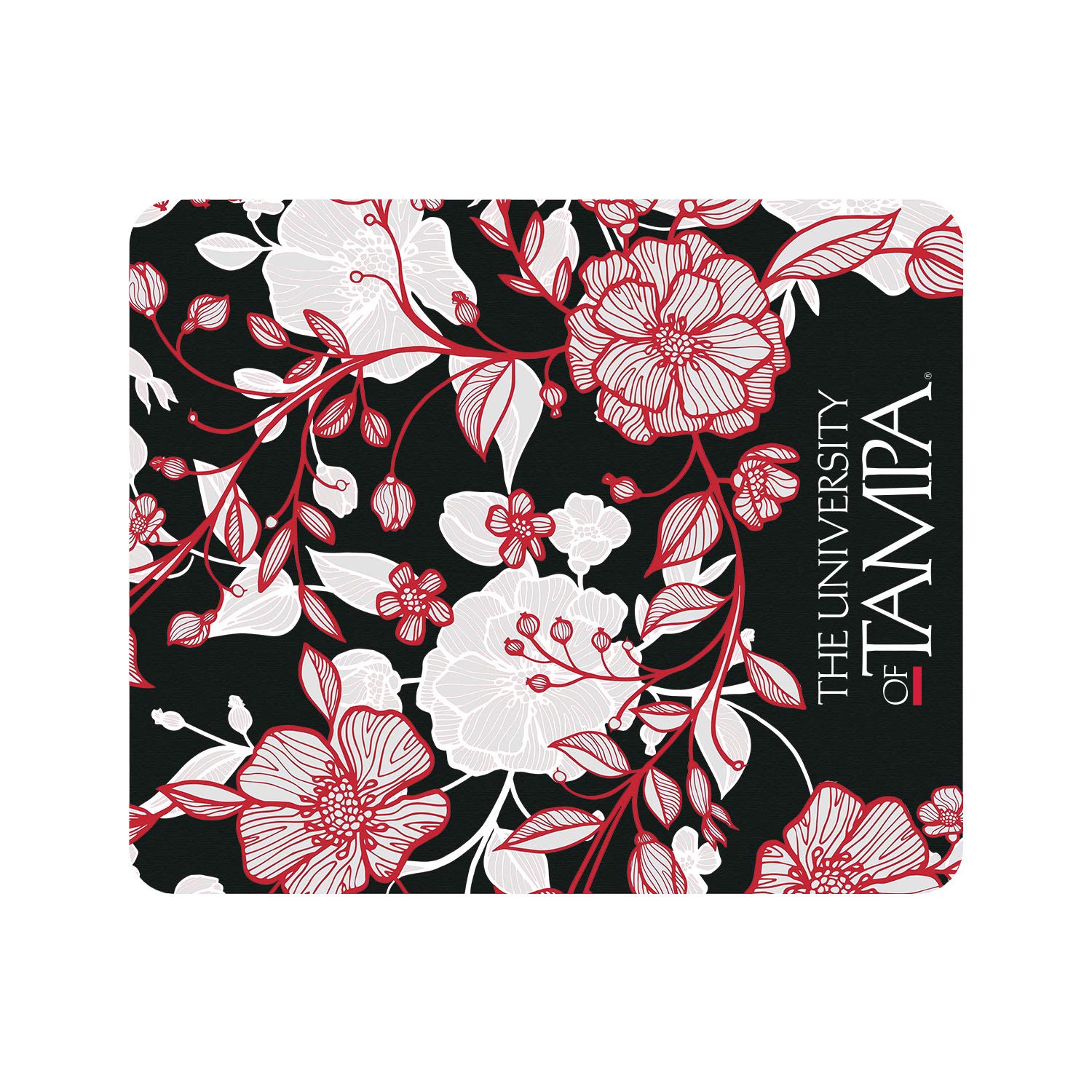 University of Tampa Standard Fabric Mouse Pad - Floral Lace Design Gaming & Office Desk Accessories for Computers, Laptops | Perfect for Work, Gaming & Home Office Use