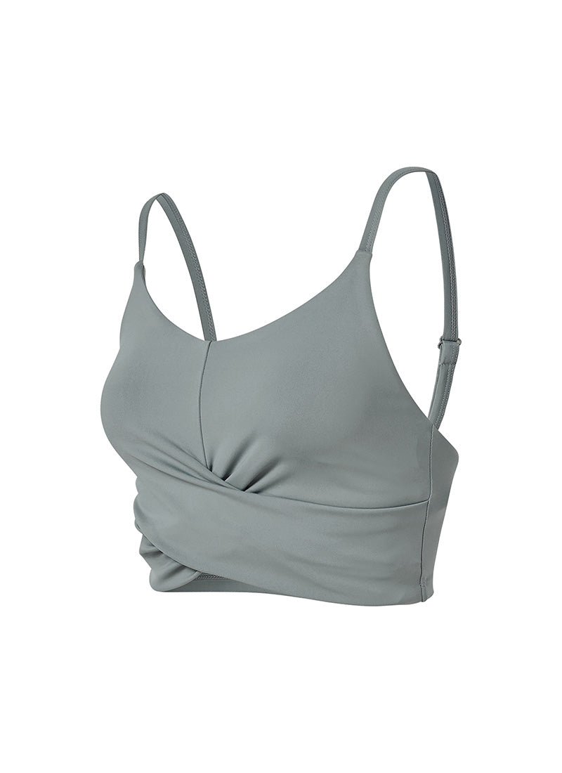 Summer Glow Front Twist Bra Top - Sexy Workout & Yoga Sports Bra for Women - Perfect for Gym, Running, and Lounge Wear