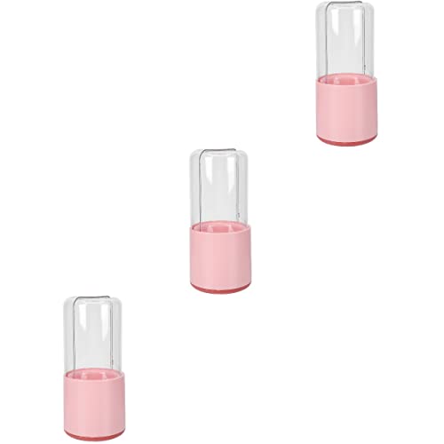 3-Piece Plastic Makeup Brush Holder with Lid - Waterproof Cosmetic Organizer for Bathroom, Vanity & Travel - Toiletry Storage Container for Brushes, Lipsticks & Beauty Tools