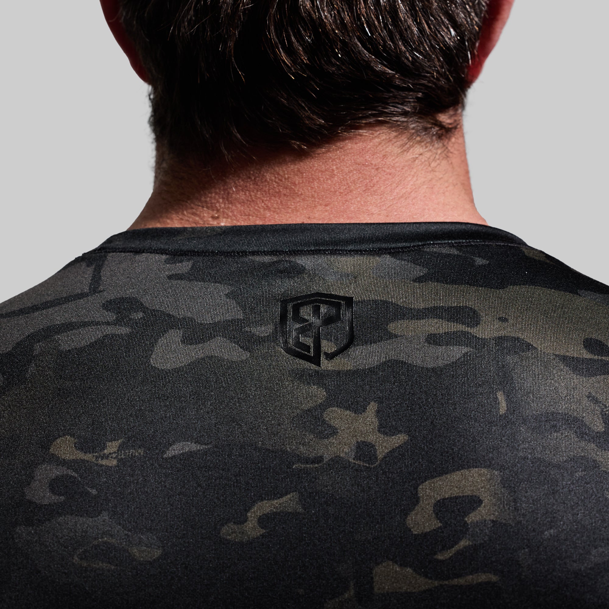 Long Sleeve Range Shirt - Black Multicam Camouflage Tactical Shirt for Outdoor Hunting & Hiking | Durable & Comfortable Performance Wear