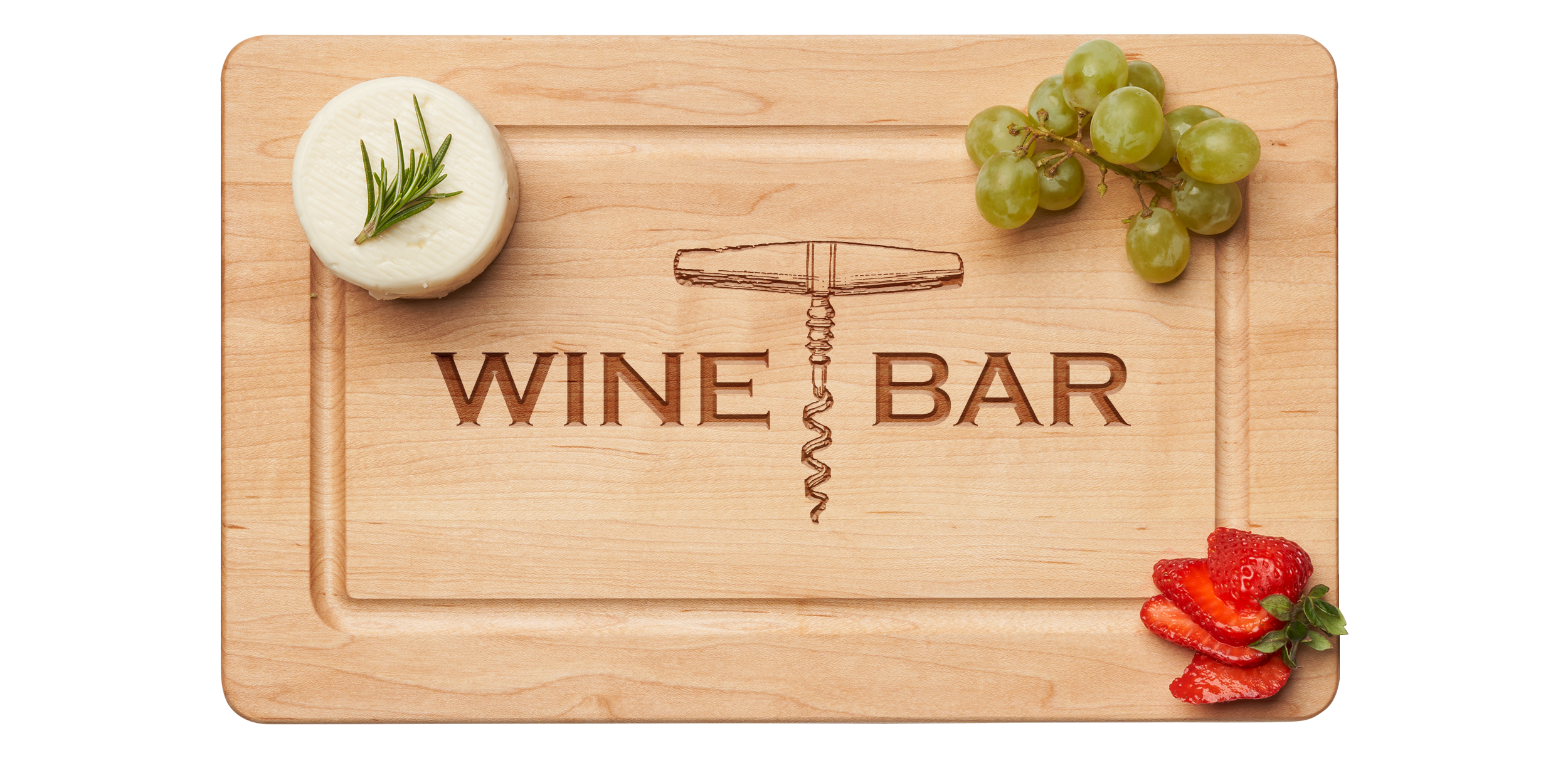 Maple Wood Cheese Board with Knife - 13 x 8 Inches Rustic Charcuterie Platter for Wine Pairing, Entertaining & Gift Giving - Perfect for Parties, Picnics & Holiday Gatherings