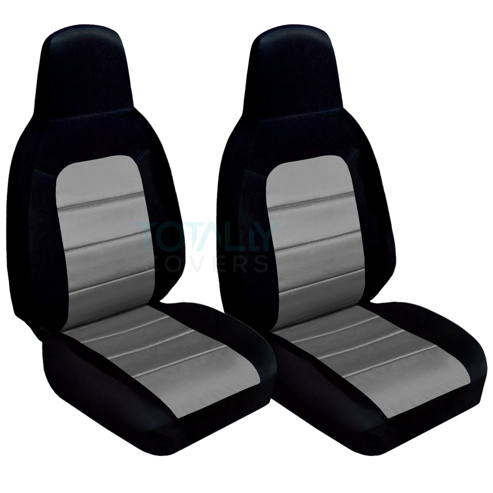 Premium Black & Silver Seat Covers for 2006-2015 Mazda MX-5 Miata - 22 Color Options, Airbag & Seat Belt Compatible - Perfect for Road Trips, Daily Commutes & Car Enthusiasts