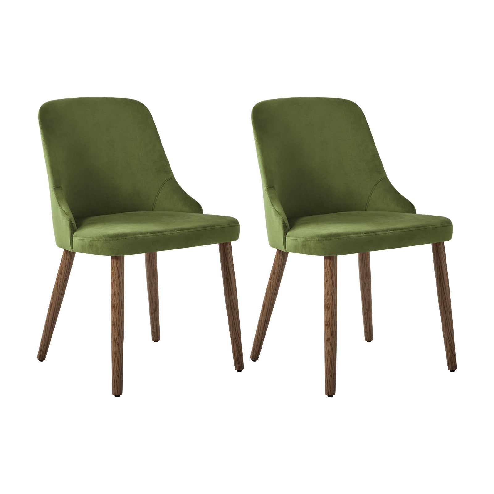Andrea Modern Dining Chairs Set of 2 - Ergonomic Comfortable Kitchen Chairs for Home, Restaurant & Office - Versatile Design for Small Spaces & Contemporary Decor