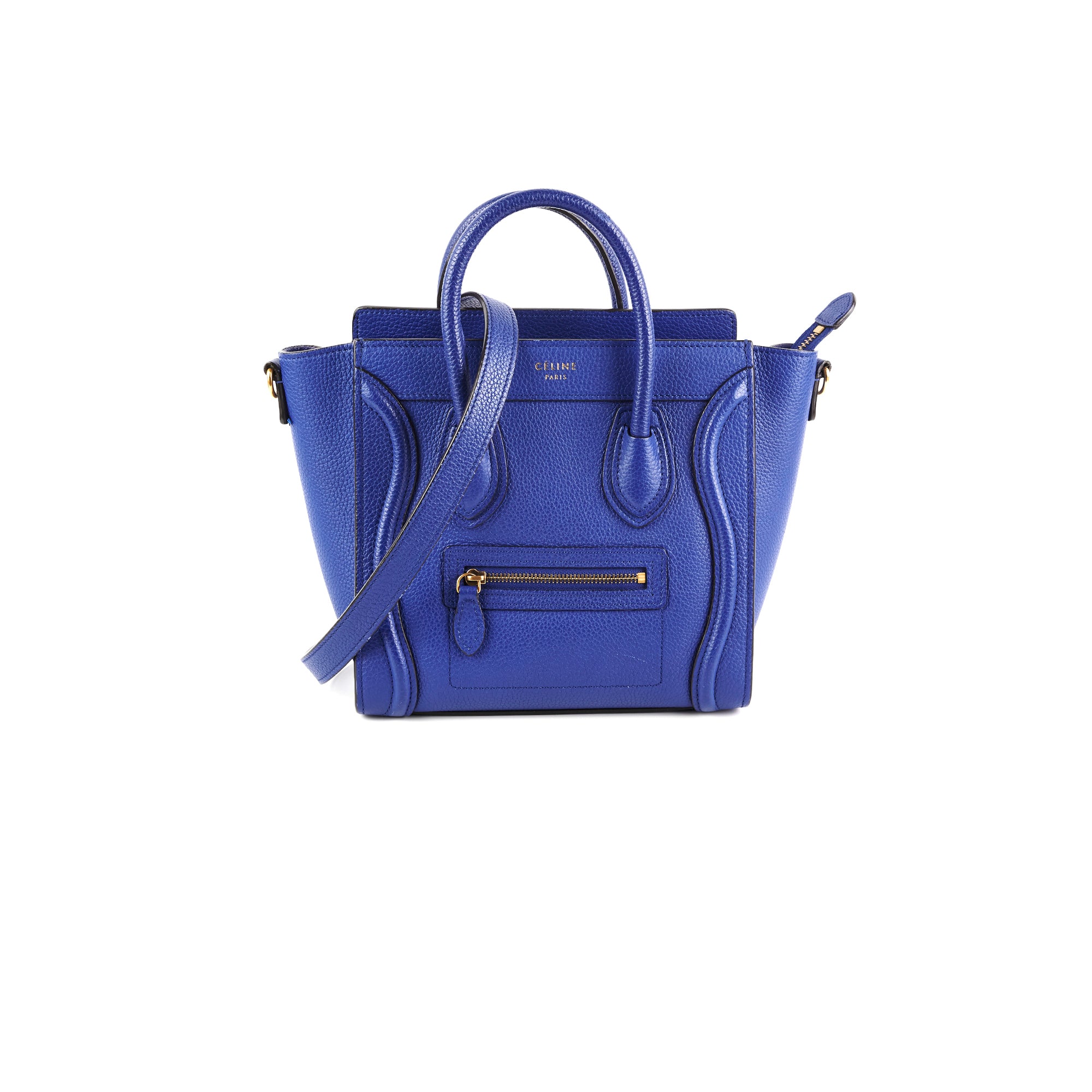 Celine Nano Luggage Bag in Blue - Stylish Crossbody Handbag for Women | Perfect for Work, Travel & Everyday Use