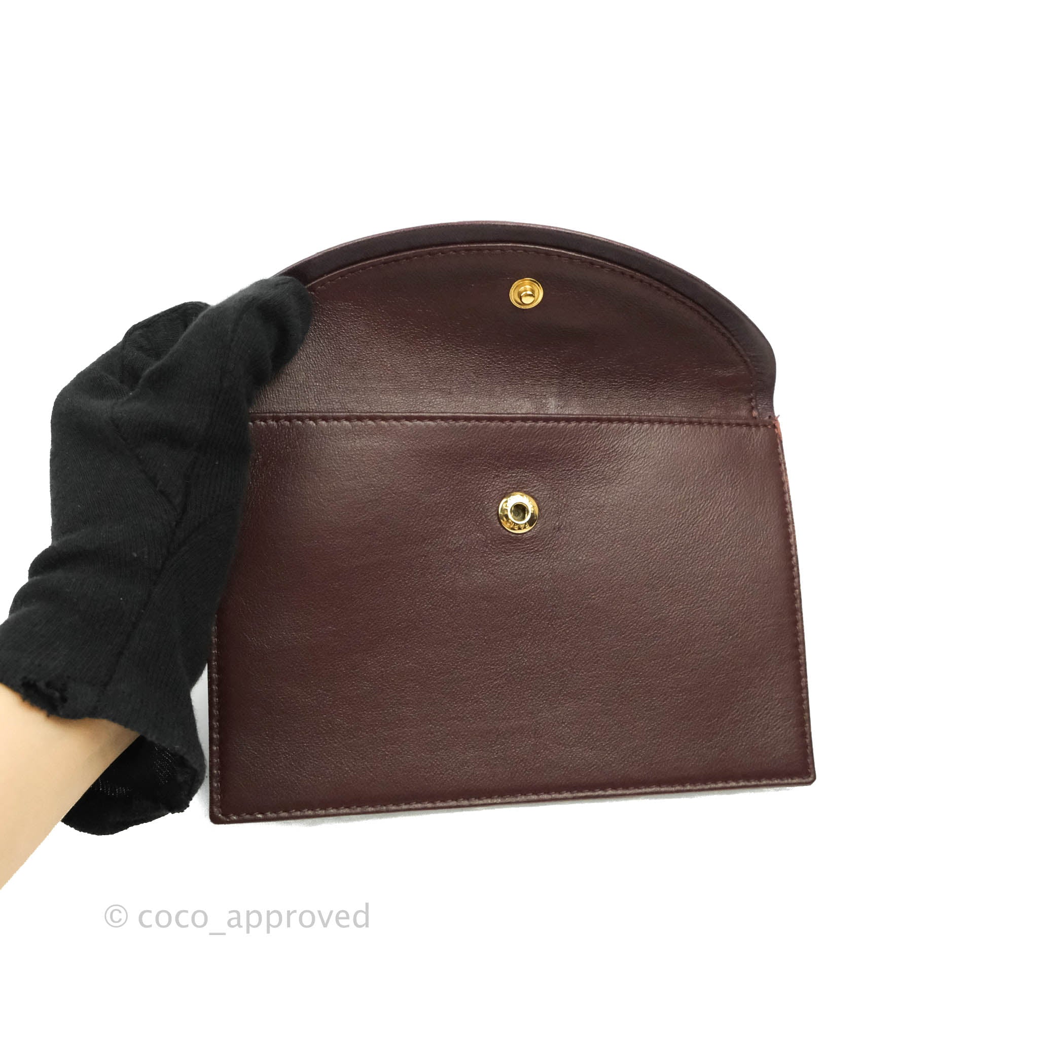 Chanel CC Signature Flap Bag in Diagonal Burgundy Calfskin with Aged Gold Hardware - Luxury Crossbody Purse for Women, Perfect for Date Night & Special Occasions
