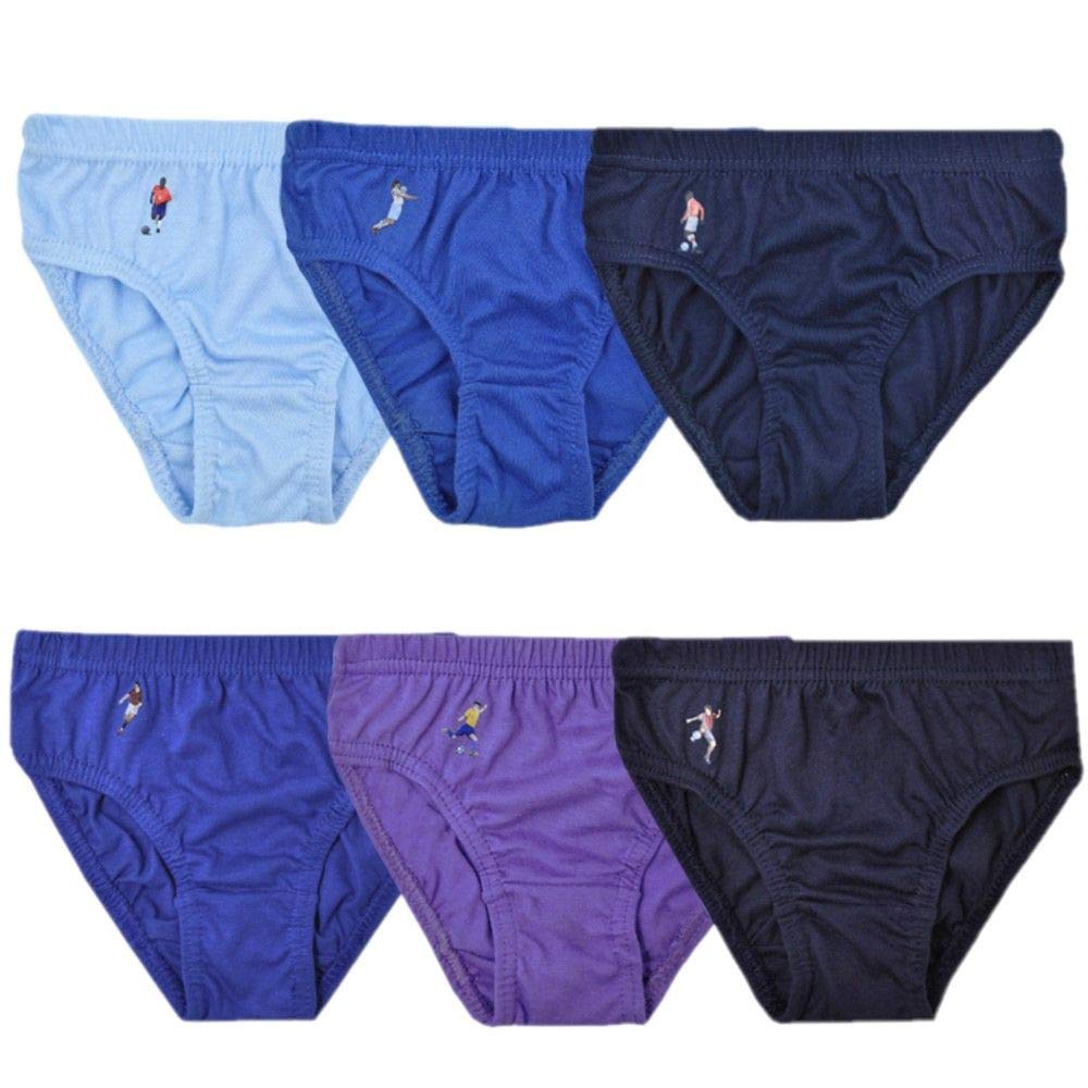 Thingimijigs Boys 6 Pack Cotton Underwear Briefs - Soft Breathable Kids Underwear for School, Sports & Everyday Comfort