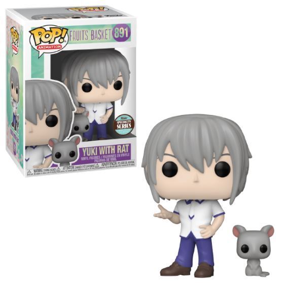 Funko Pop! Yuki Sohma with Rat - Fruits Basket Anime Collectible Figure #891 - Perfect for Anime Fans & Collectors