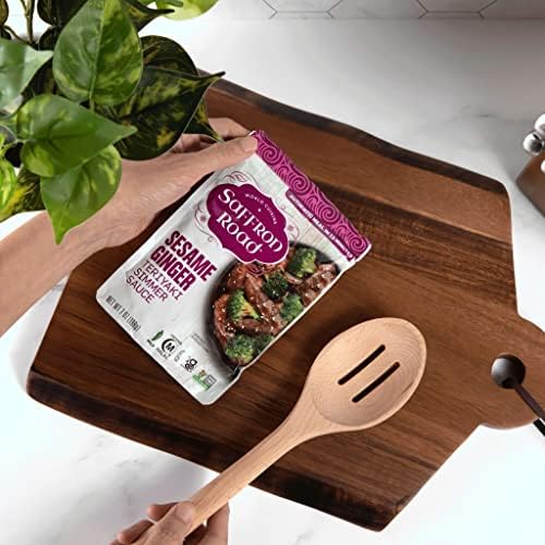Saffron Road Simmer Sauce Variety Pack - 6 Pack (7 oz Each) | Non-GMO, Gluten-Free, Halal Certified | Perfect for Indian & Middle Eastern Cuisine, Meal Prep & Quick Dinners