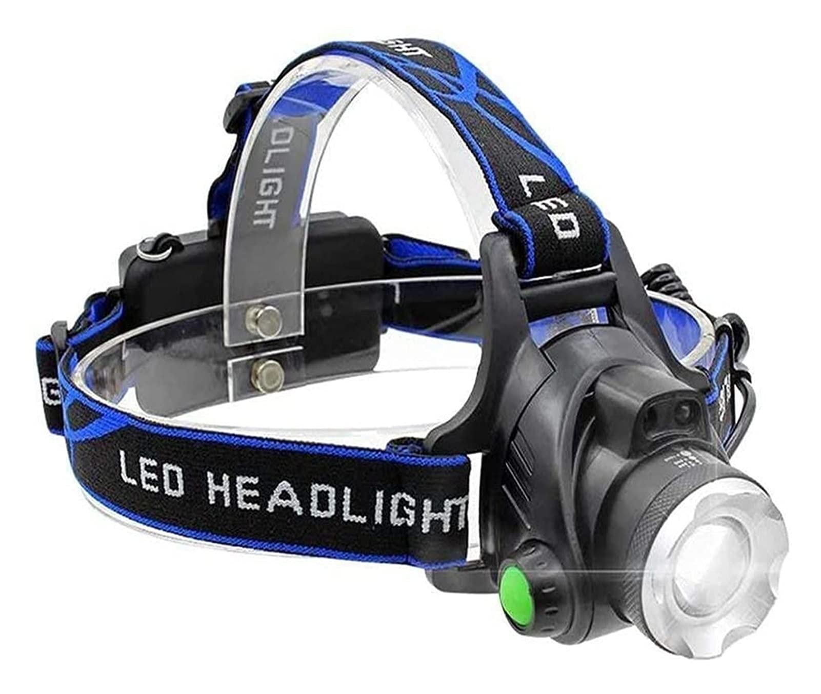 TONPOP Rechargeable LED Headlamp - 1000 Lumen Waterproof Headlight for Camping, Hiking, Running, Fishing & Outdoor Activities - Hands-Free Flashlight for Night Work, Emergency & Adventure