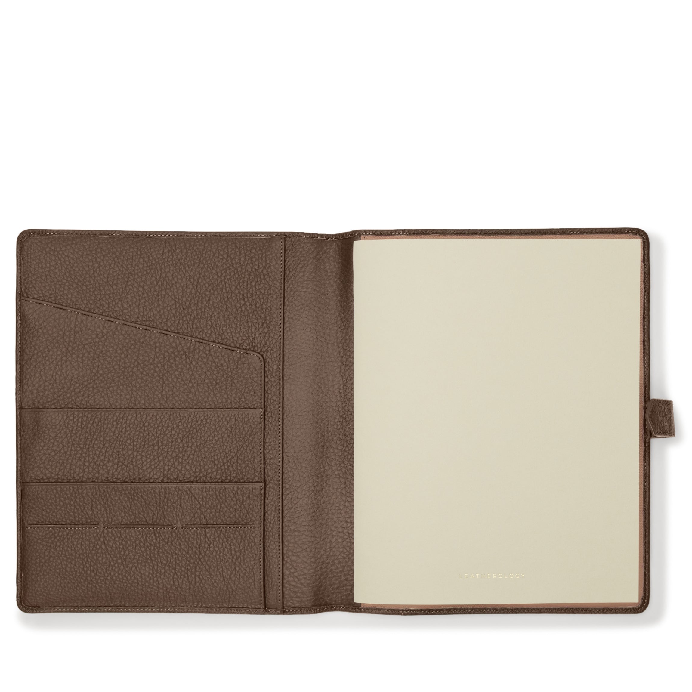 Premium Cocoa Brown Letter Snap Bound Journal - Lined Notebook for Writing, Note Taking & Journaling - Perfect for School, Office & Creative Projects