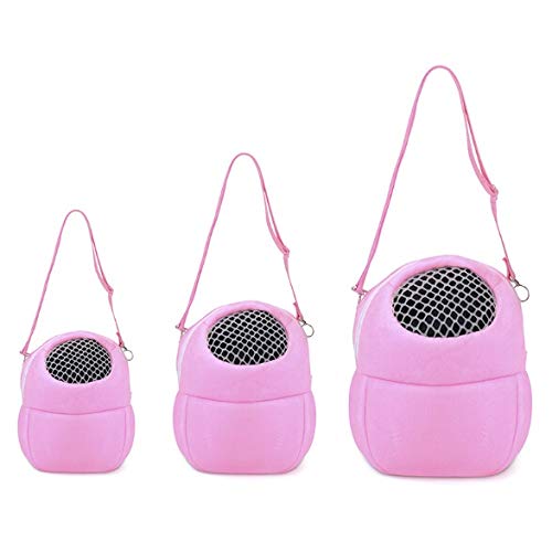 Portable Pet Carrier Bag for Small Animals - Breathable Travel Cage for Rabbits, Hamsters, Chinchillas & Pigs - Warm & Comfortable for Hiking, Walking, Outdoor Adventures & Vet Visits