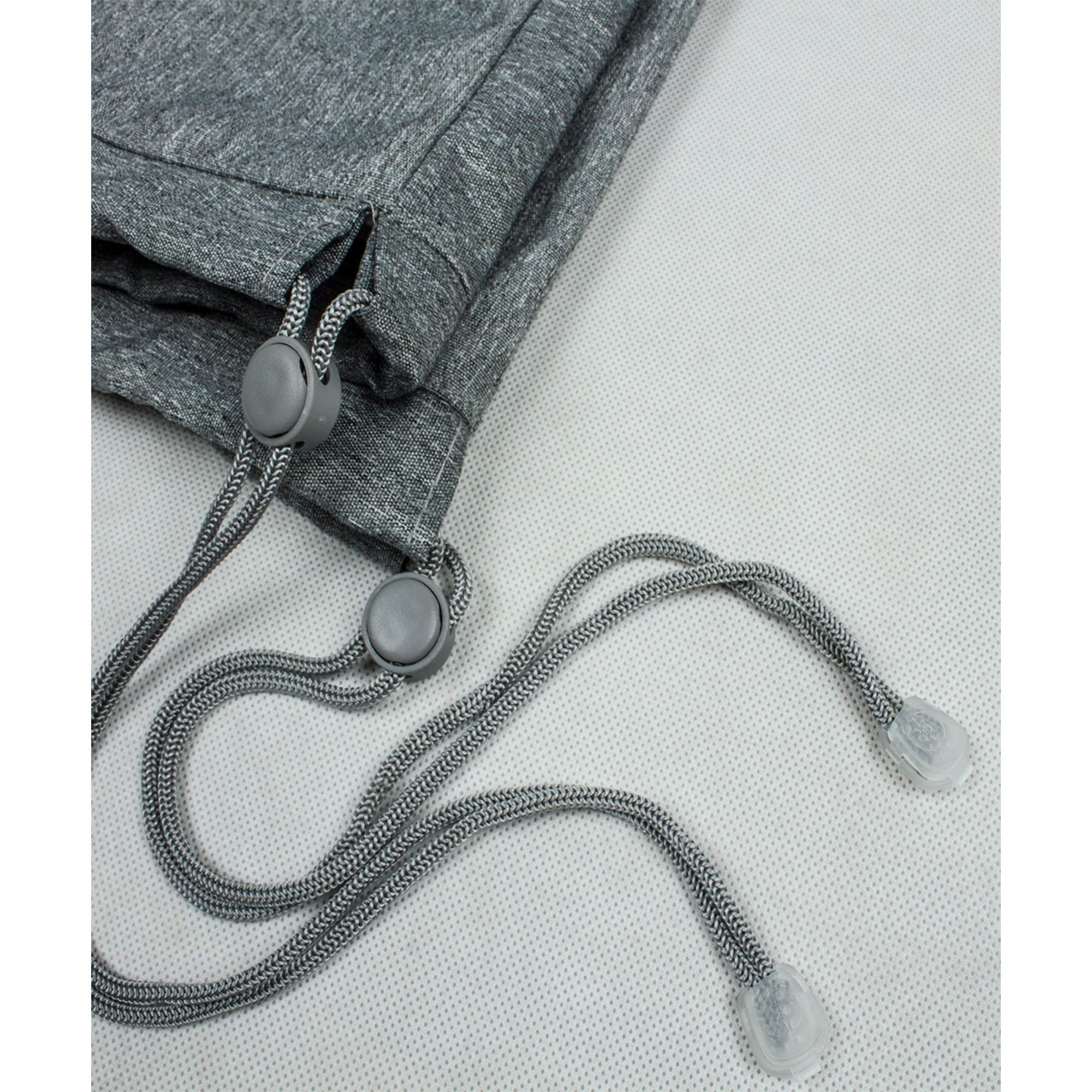 Premium Gray Melange Polyester Circular Sofa Cover - Waterproof, UV Resistant for Outdoor Furniture Protection - Perfect for Patio, Garden, and Poolside Use