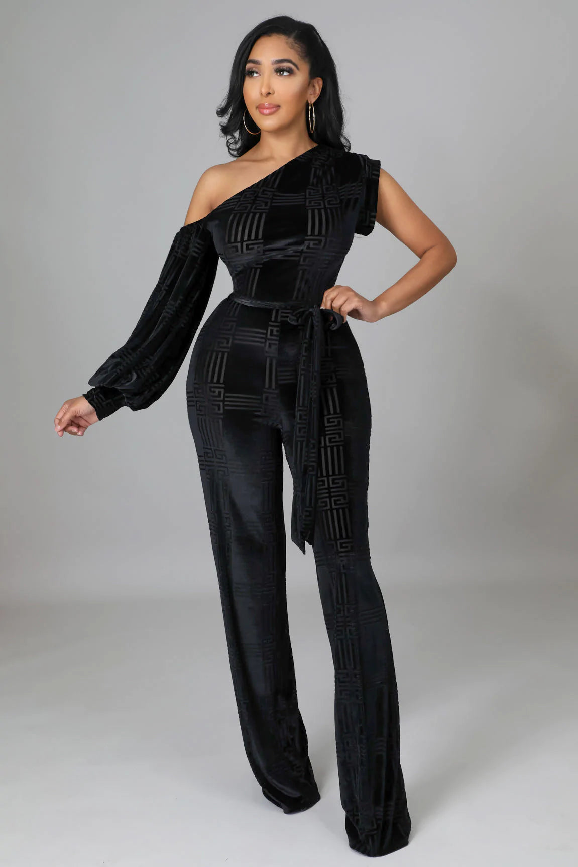 Elegant Crystal Embellished Jumpsuit for Women - Sparkling Party Dress for Evening Events, Prom, and Special Occasions