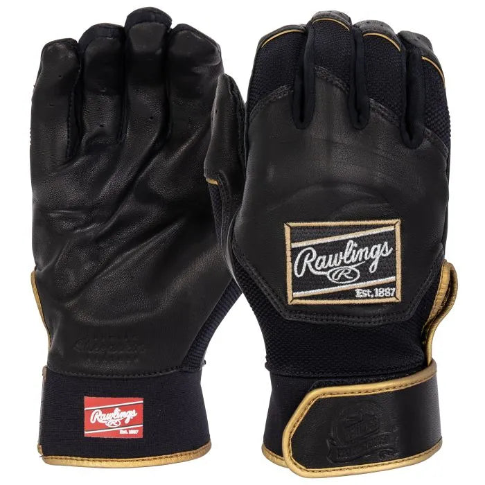 Rawlings Pro Preferred Adult Batting Gloves - Premium Leather Baseball Gloves for Men & Women - Perfect for Training, Games & Practice Sessions