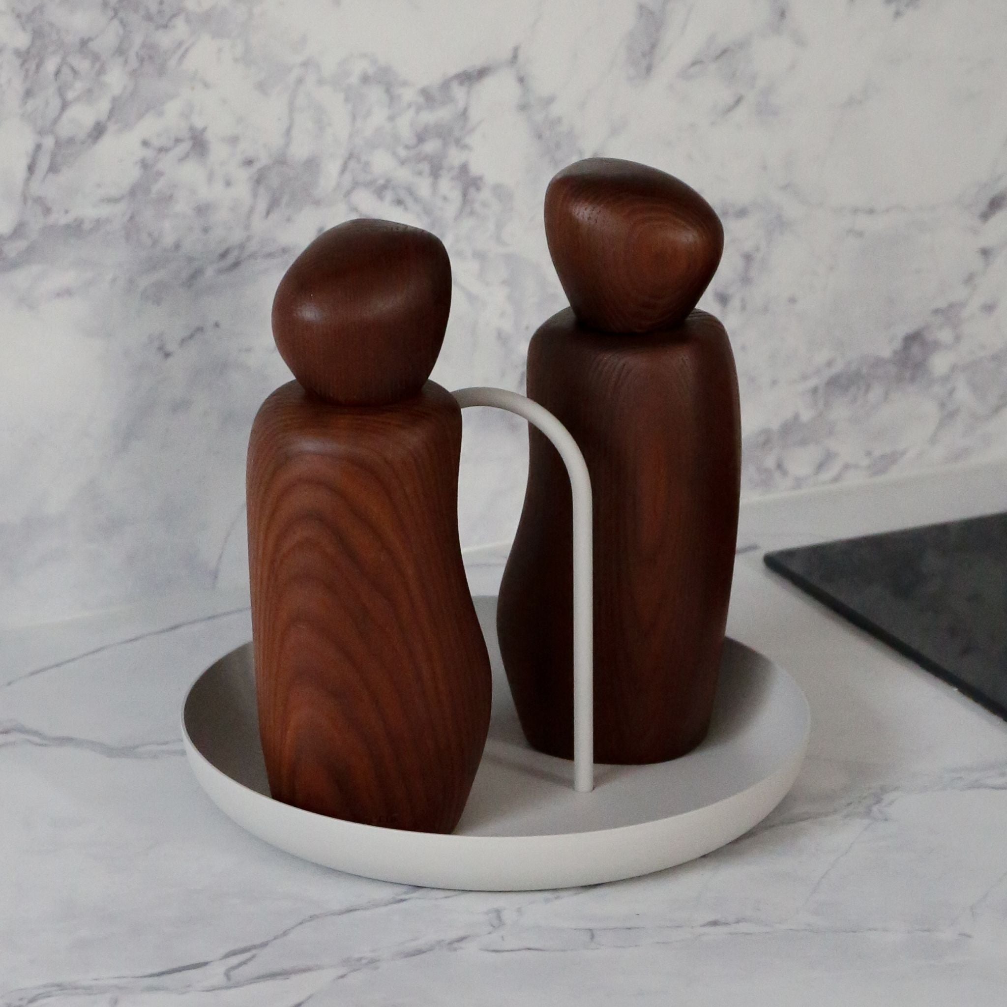 FERM LIVING Pebble Grinder - Premium Dark Brown Salt and Pepper Mill for Kitchen & Dining - Perfect for Home Cooking, Restaurants, and Gift Giving