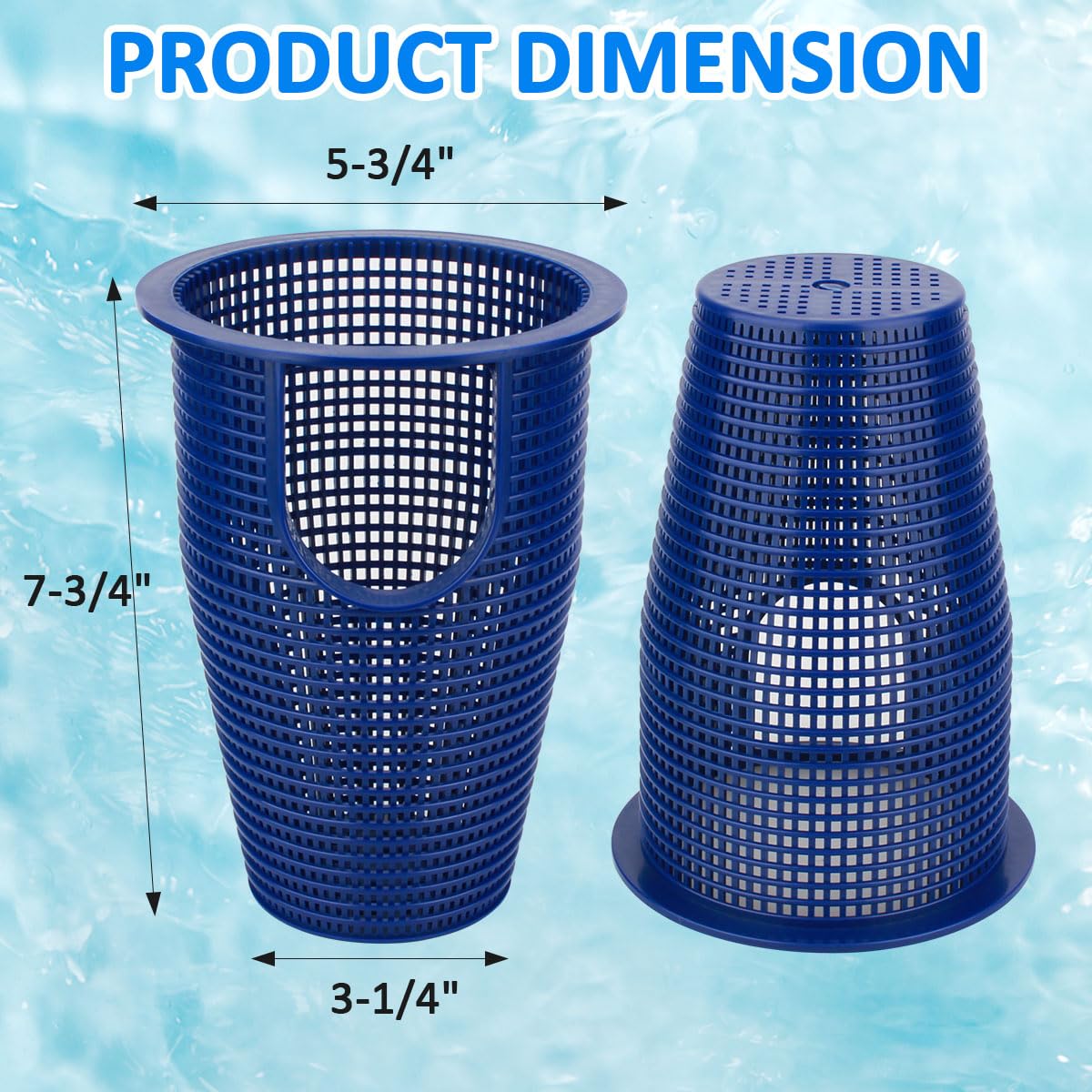 Pentair Whisperflo & Intelliflo Pump Strainer Basket Replacement - B-199/B199/91110040 Compatible - Durable Pool Filter Basket for Sanyasi 070387 Pumps - Perfect for Pool Maintenance & Water Filtration Systems