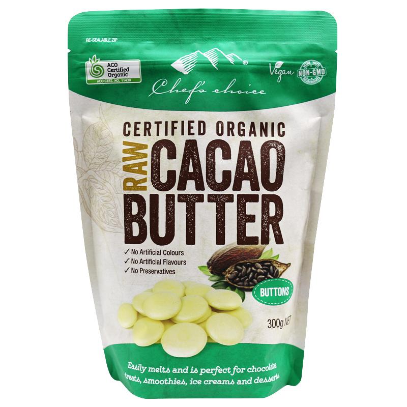 Chef's Choice Organic Cacao Butter - 100% Pure, Unrefined, Vegan & Keto-Friendly - Perfect for Baking, Chocolate Making & Skin Care