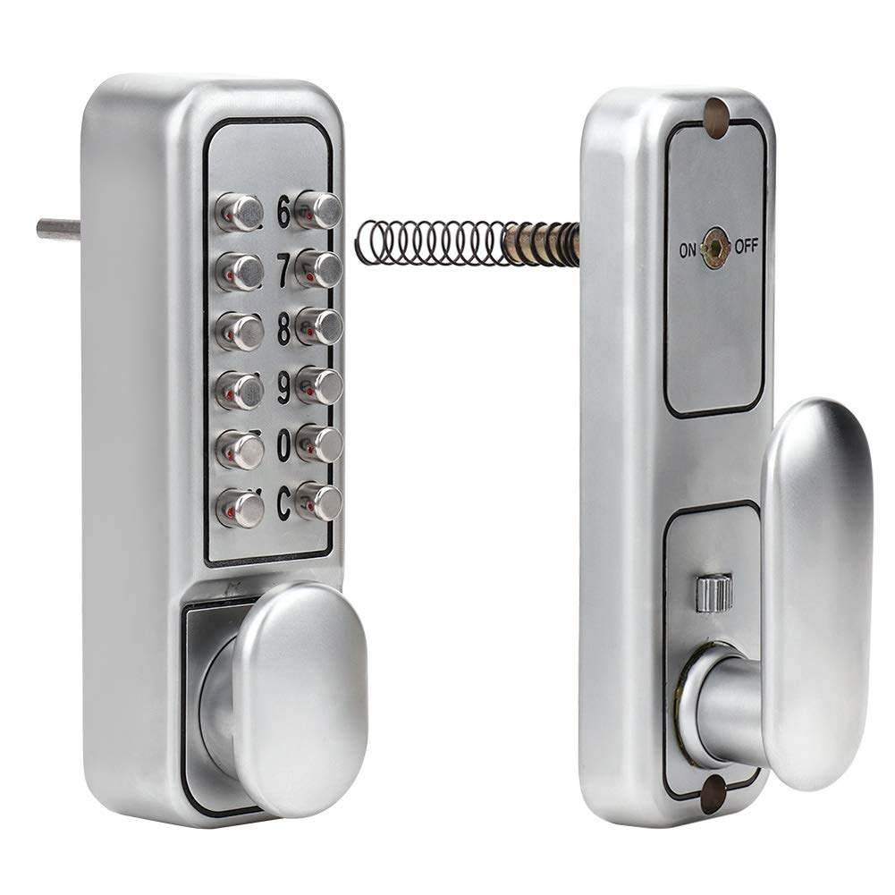 Yosoo Keyless Mechanical Combination Door Lock - Zinc Alloy Security Lock for Home, Hotel, Apartment & Office (5.6x1.7x1.1in) - Perfect for Front Doors, Bedrooms & Storage Rooms