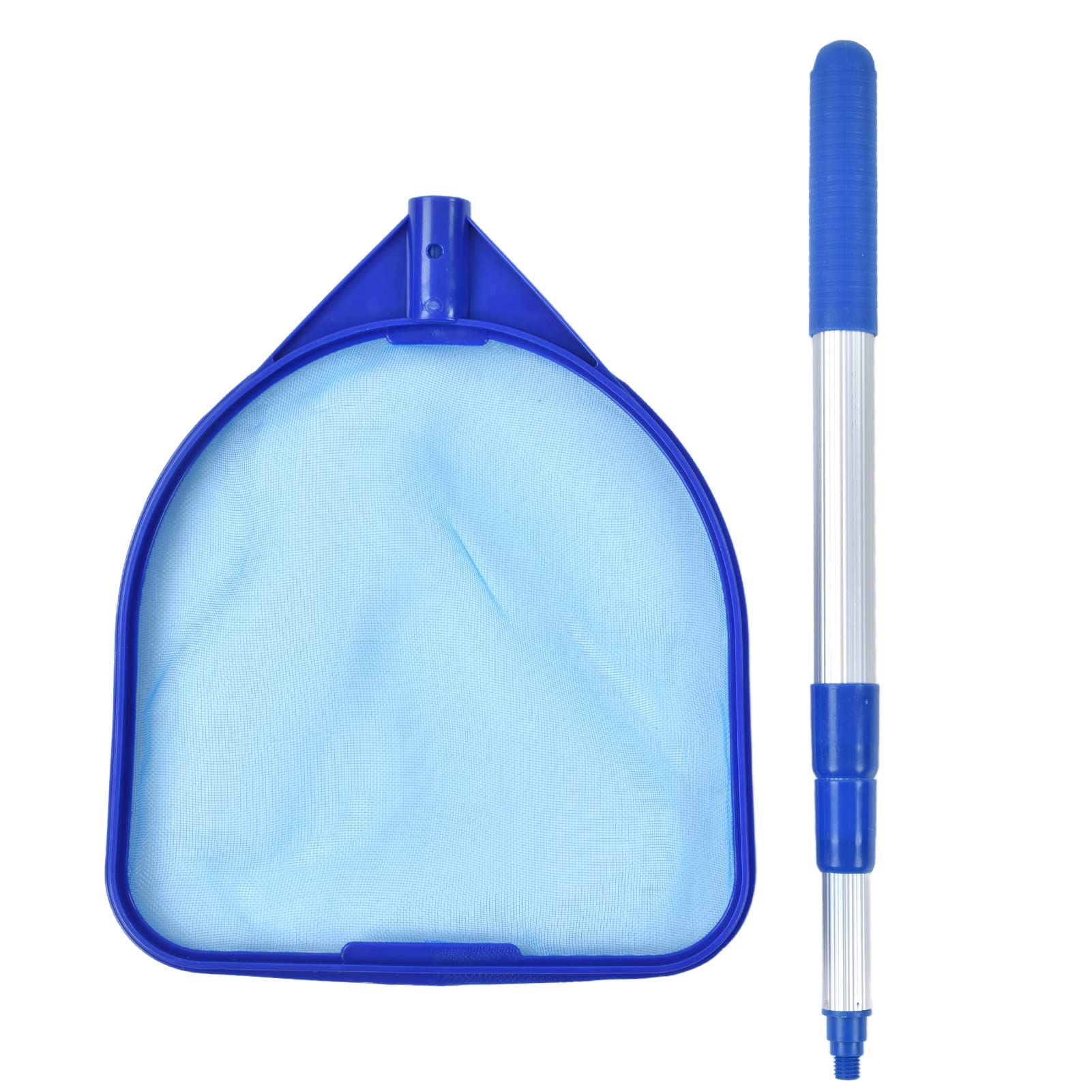 YOUTHINK Pool Skimmer Net with Telescopic Pole - 3-Section Adjustable Leaf Skimmer Mesh Rake for Hot Tubs, Spas, Fountains & Above Ground Pools - Professional Pool Cleaning Tools for Backyard, Garden, and Outdoor Use