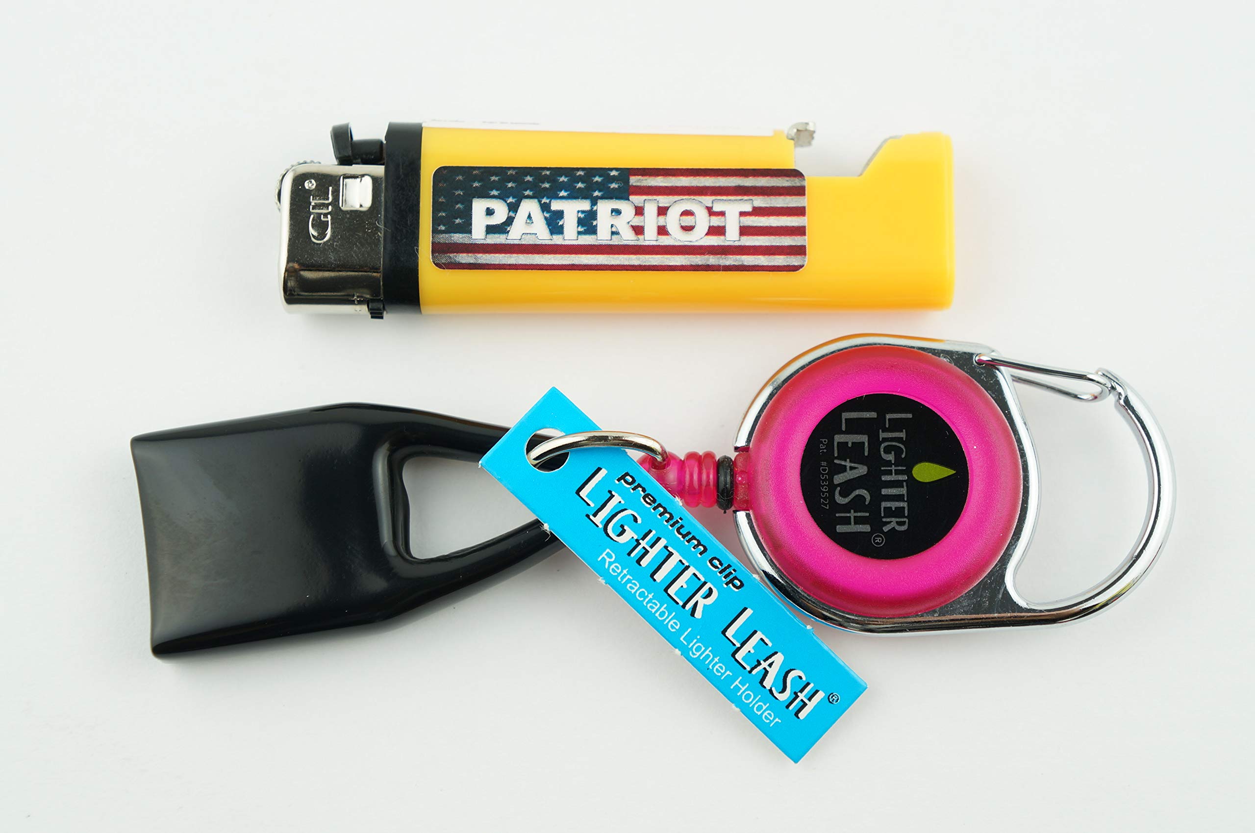 Premium Lighter Leash & Patriot Lighter with Opener - 2-Pack for Outdoor Adventures