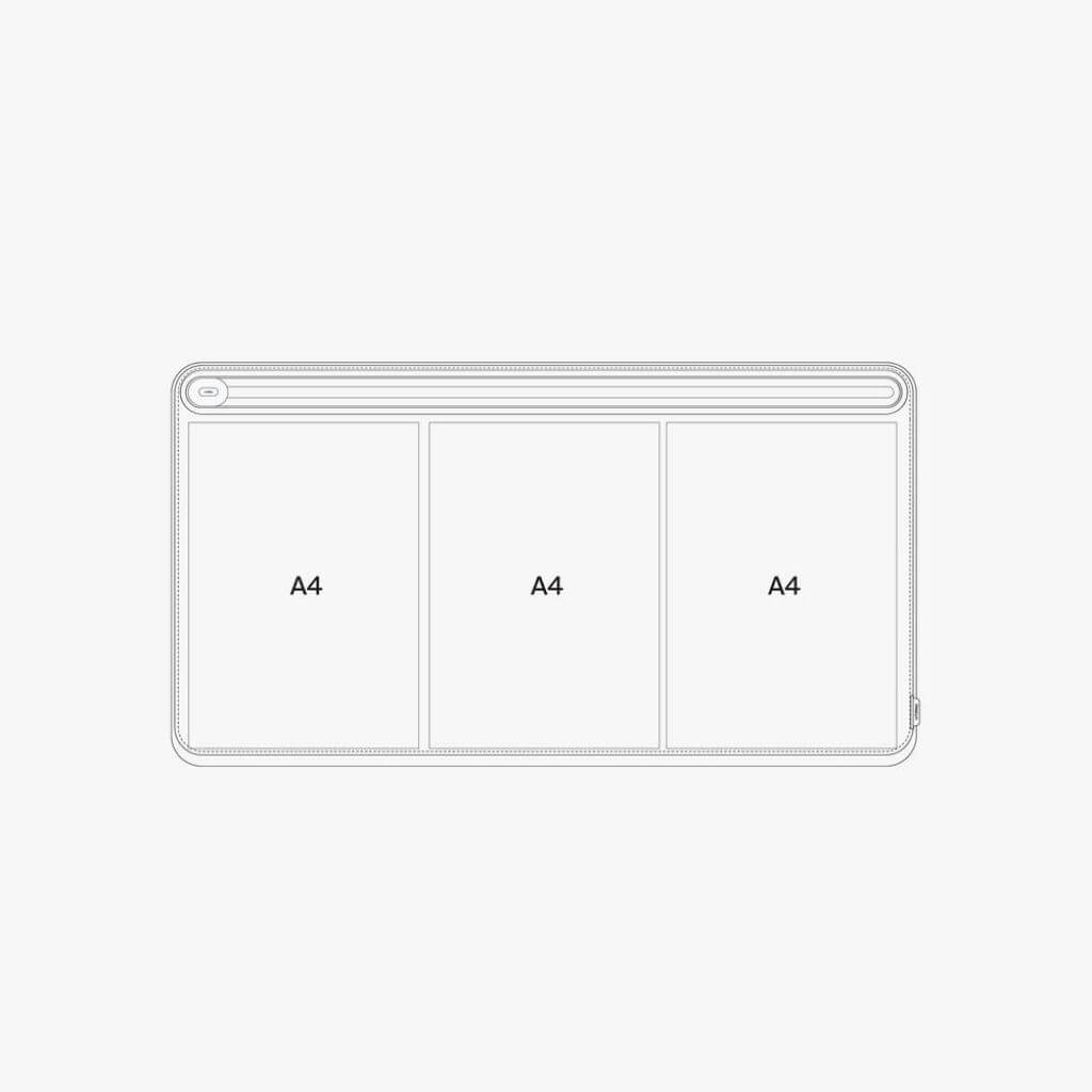 Orbitkey Medium Desk Mat - Premium Office Desk Pad for Work & Study - Non-Slip, Water-Resistant Surface for Laptops, Keyboards & Writing