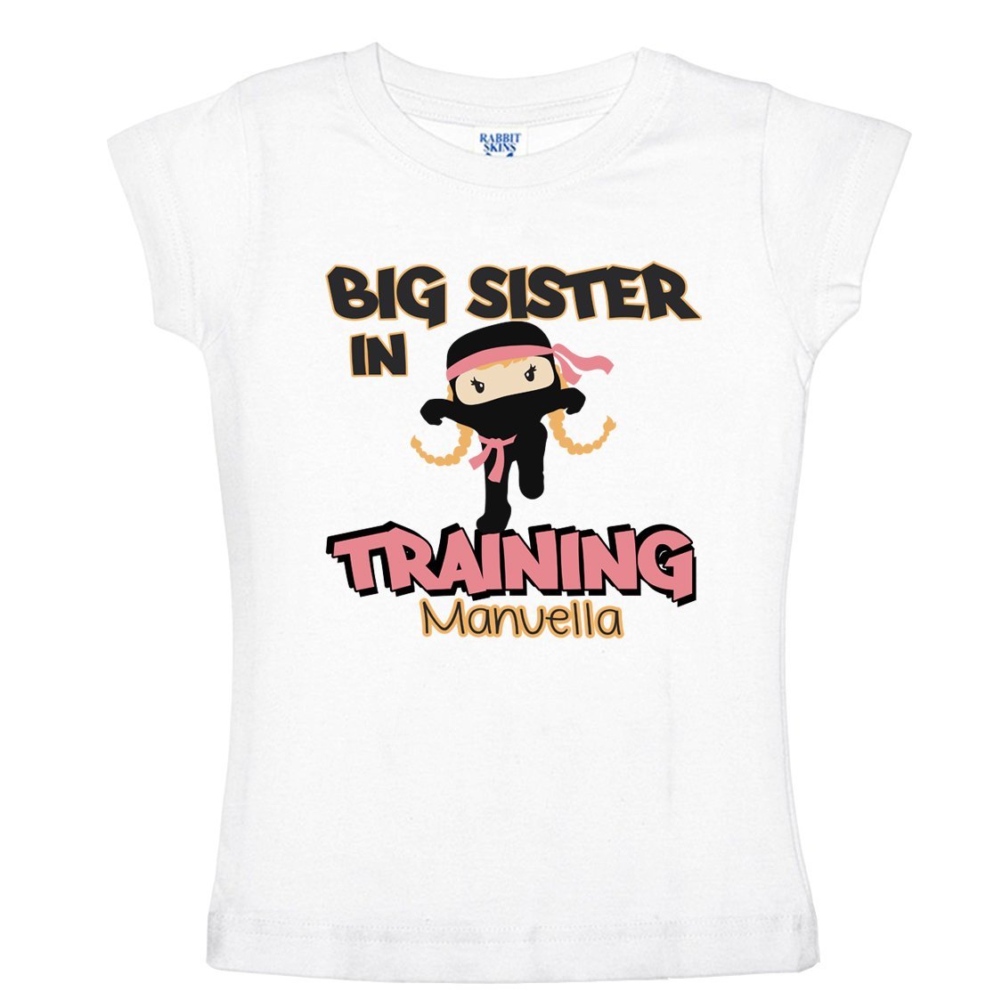 Ninja Big Sister in Training T-Shirt for Girls - Fun & Cute Sibling Matching Outfit for Playtime & Family Bonding