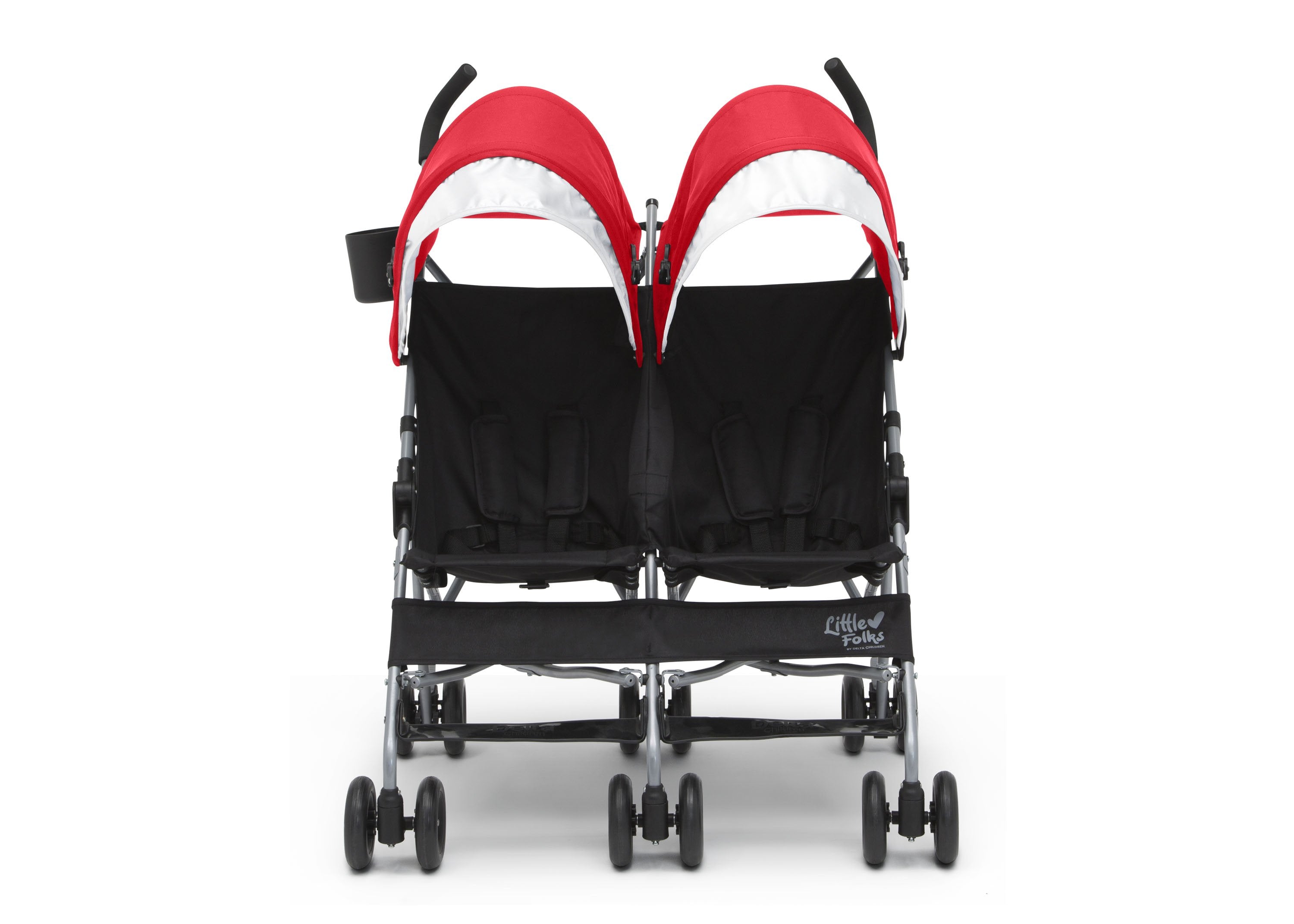 Olympia Side by Side Double Stroller for Twins - Lightweight Compact Foldable Baby Stroller with Canopy & Storage Basket - Perfect for Shopping, Travel & Outdoor Walks