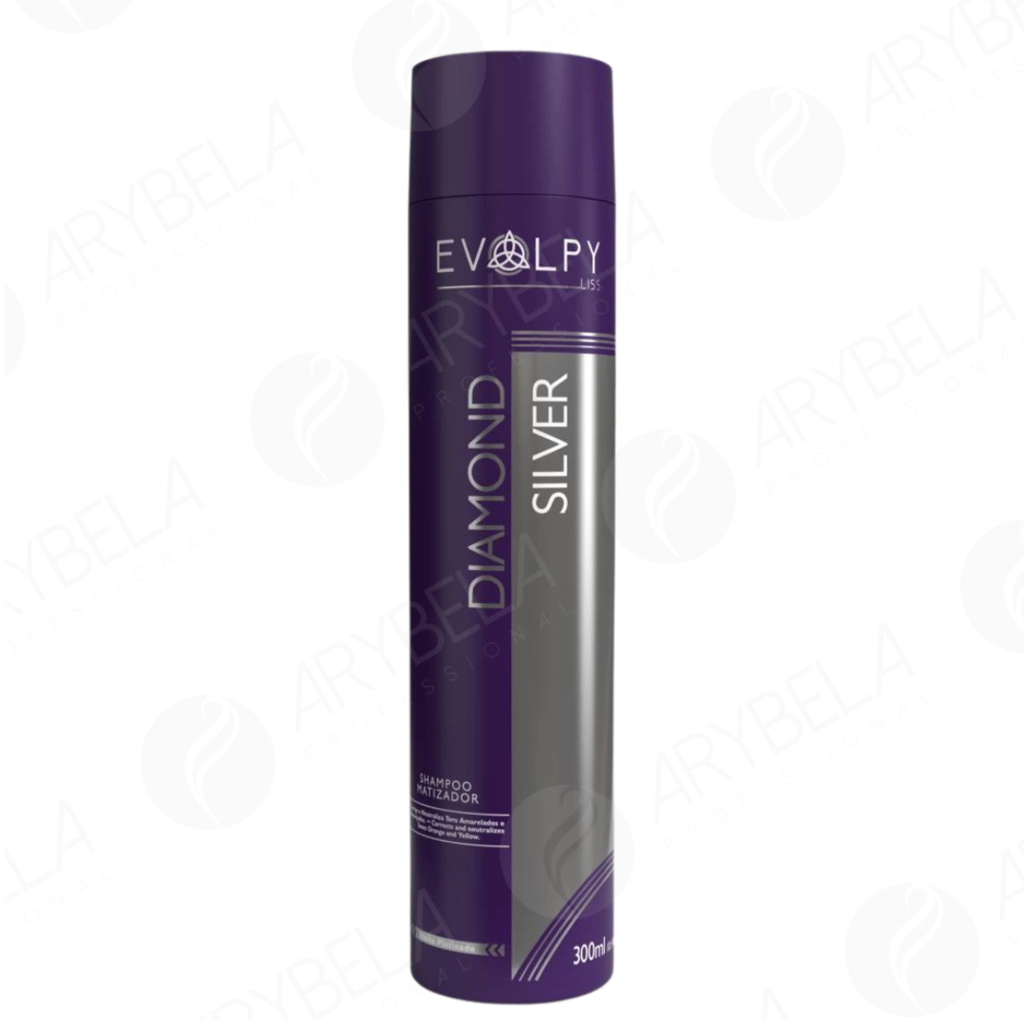 Premium Diamond Silver 300ml Evolpy Liss Hair Straightening Serum - Professional Salon Quality for Smooth, Shiny & Frizz-Free Hair - Perfect for Daily Styling & Heat Protection