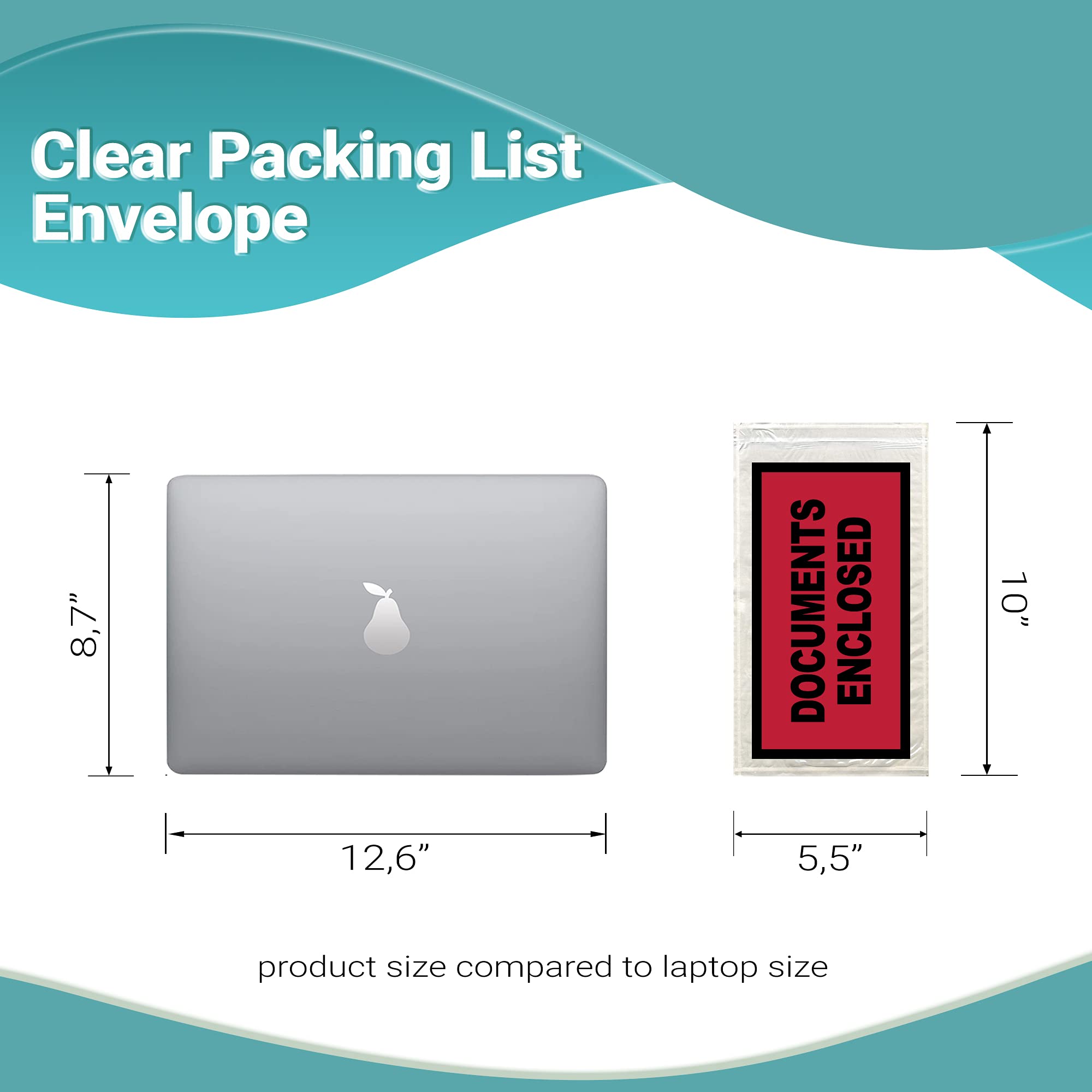 APQ 1000 Pack of 5.5 x 10 Back Loading Shipping Envelopes - Self-Sealing Document Mailers for USPS, UPS & FedEx - Perfect for Warranty Cards, Instruction Manuals & Important Paperwork (Ideal for Offices, Schools & Mailing Services)