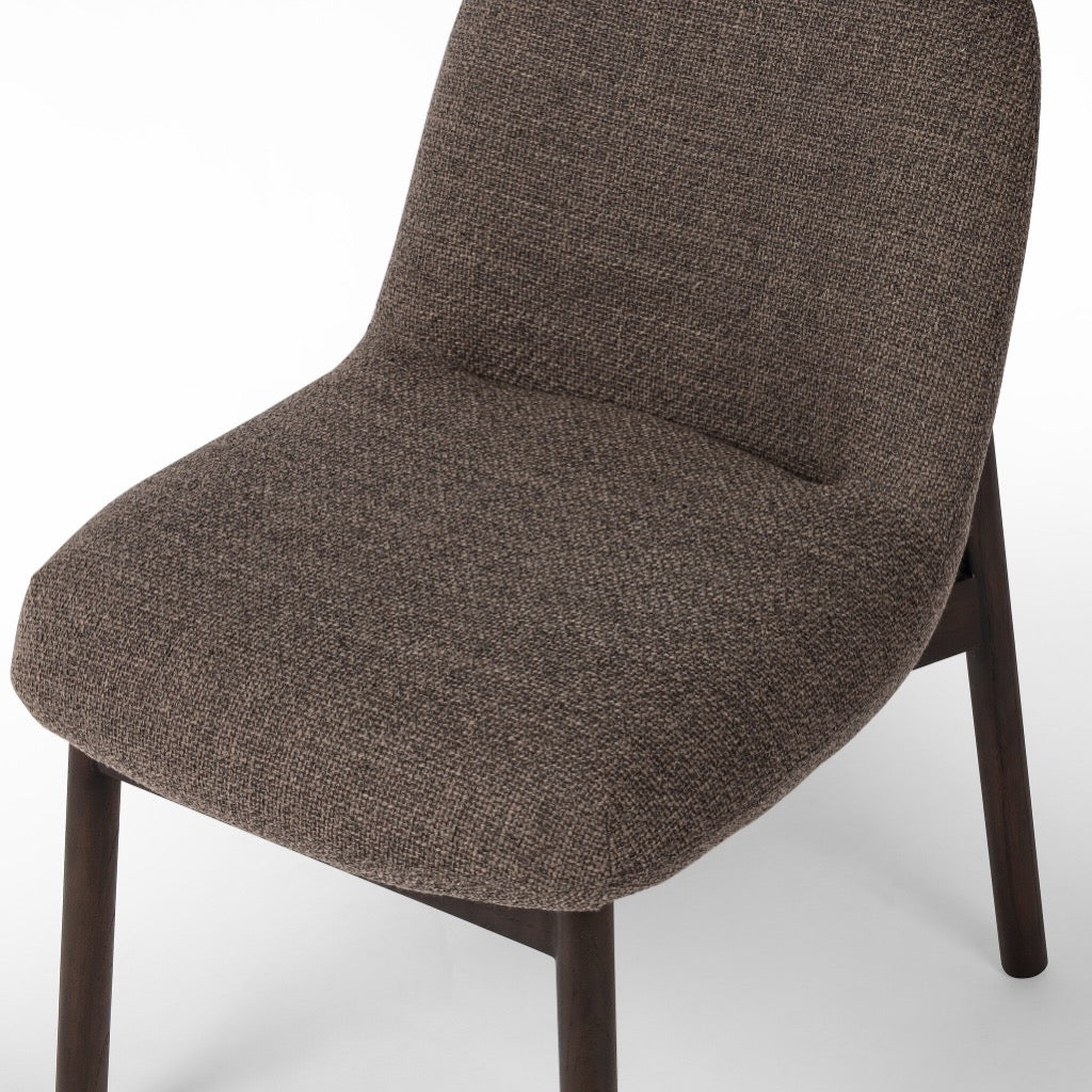 Sora Armless Dining Chair - Modern Gibson Mink Upholstered Side Chair for Kitchen, Dining Room & Home Office - Comfortable Seat for Everyday Use