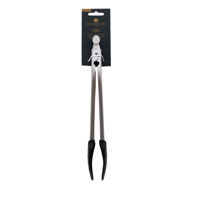 Premium 28cm Stainless Steel Food Tongs - Professional Kitchen Cooking Utensil for BBQ, Serving, Salad, and Baking - Perfect for Restaurants, Catering & Home Use