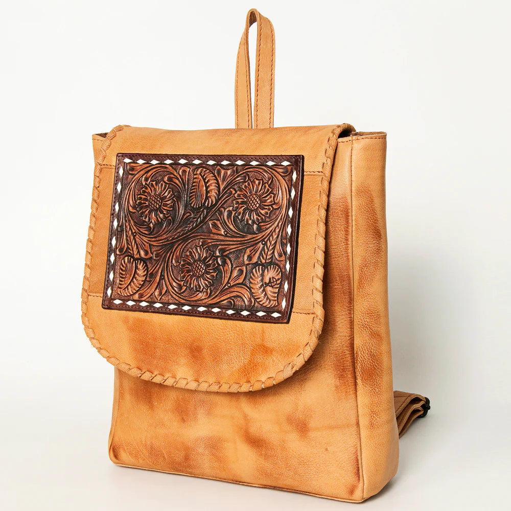 American Darling Genuine Buckskin Leather Backpack for Women & Men - Stylish & Durable Hiking, Travel & Everyday Use