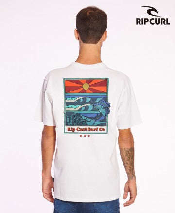 Rip Curl RLX New California T-Shirt for Men - Soft Cotton Short Sleeve Tee - Surfing, Beach & Casual Wear
