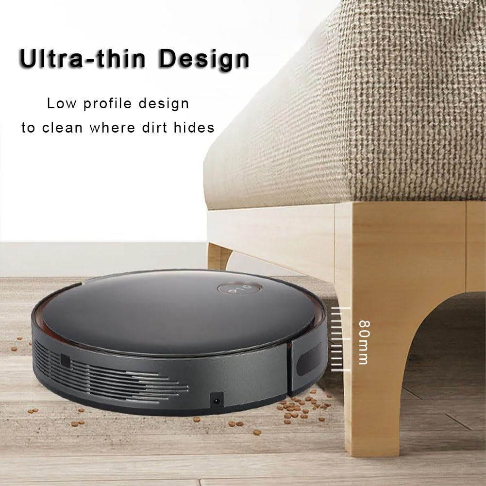 3-in-1 Robot Vacuum and Mop Combo | 3000Pa Powerful Suction | Ultra-Thin Smart Cleaning Robot for Pet Hair, Low-Pile Carpet & Hard Floors | Perfect for Home, Office & Apartment Cleaning