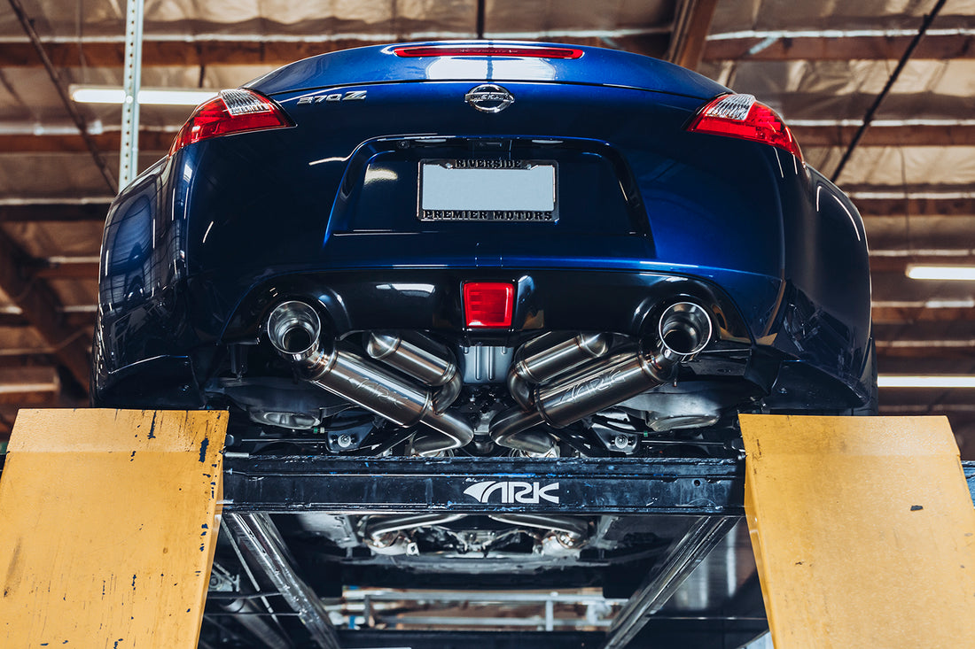2009-2020 Nissan 370Z Performance Exhaust System with Polished Tips - High Flow Stainless Steel Cat-Back for Enhanced Sound & Power - Perfect for Street Racing & Car Enthusiasts