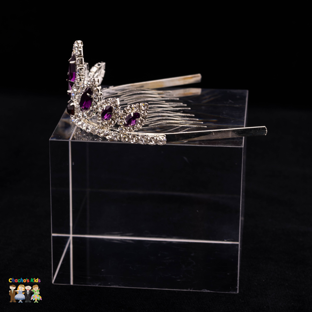 Sparkling Girls Princess Tiara Crown - Elegant Birthday Party Hair Accessory for Kids, Girls Dress Up, Pageant, Wedding & Photo Shoots (0564)