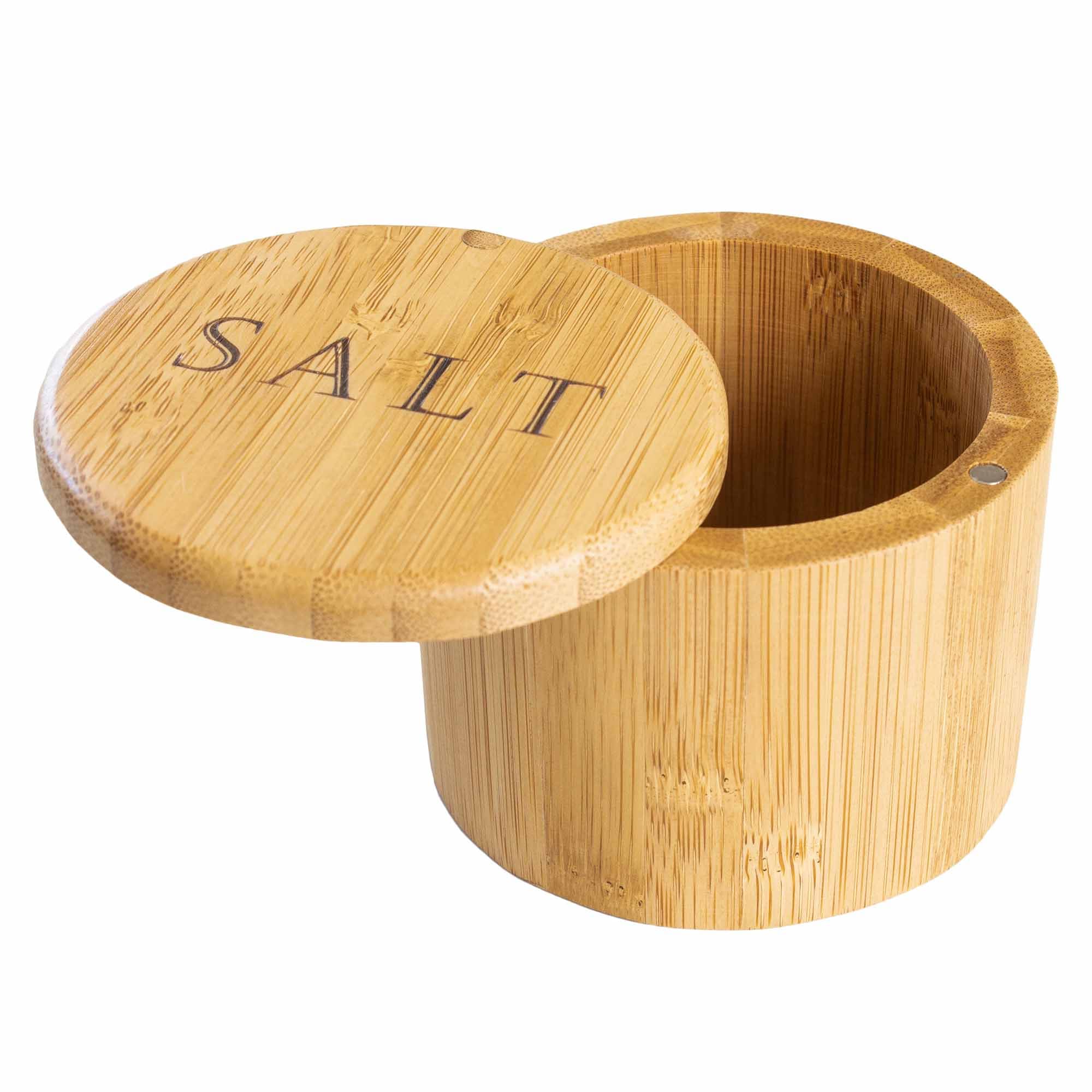 6 Oz. Salt Cellar with Engraved Design - Premium Salt Keeper for Dining Table, Kitchen & Restaurant Use