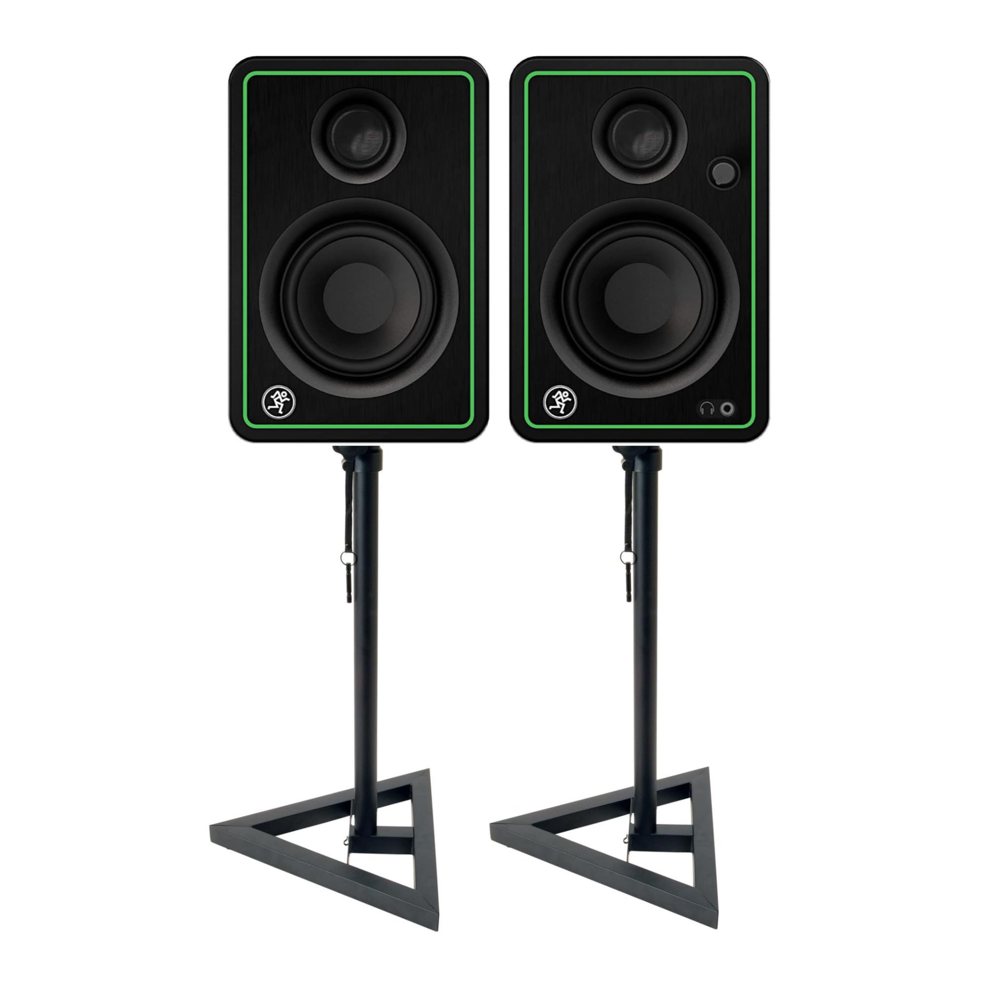 Mackie CR3-XBT 3-Inch Bluetooth Studio Monitors with Adjustable Stands - Premium Multimedia Speakers for Home Recording, Gaming & Music Production (Pair Bundle)
