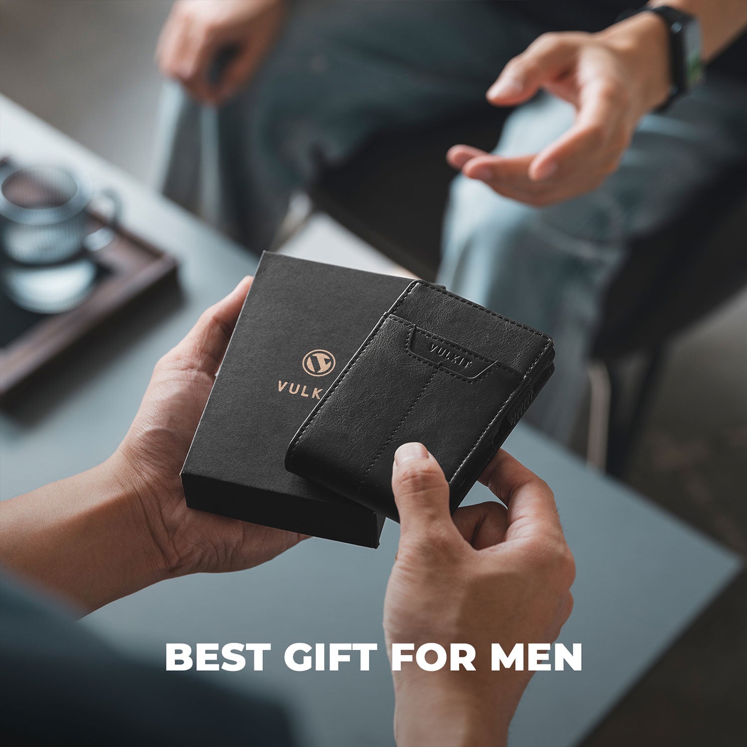 VC321 RFID Blocking Magnetic Bifold Wallet - Slim Secure Wallet with Quick Access Card Slot - Perfect for Travel, Business & Everyday Use