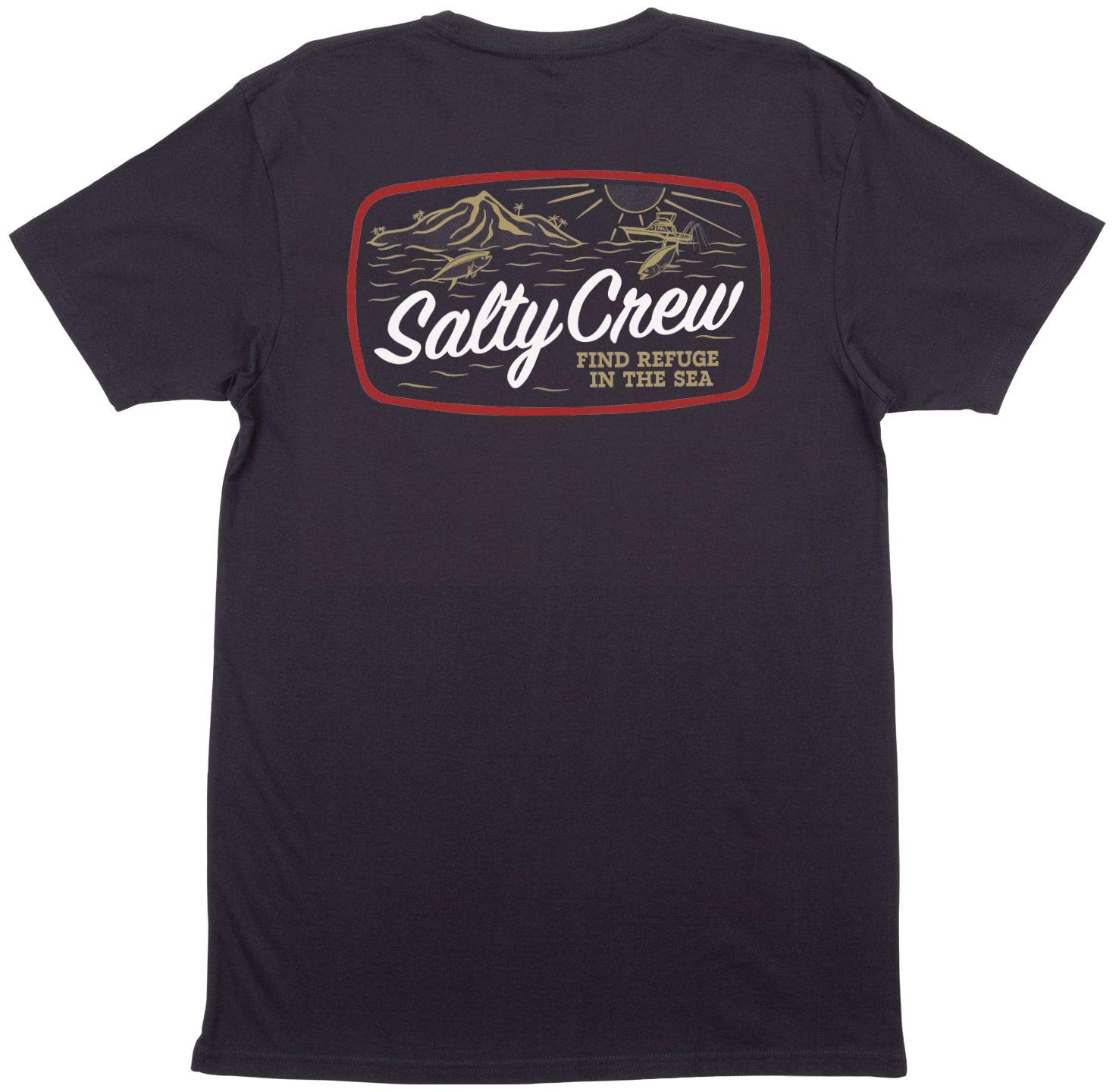 Salty Crew Tuna Isle Short Sleeve T-Shirt - Comfortable Fishing & Outdoor Casual Wear for Men | Perfect for Beach, Boating, and Summer Adventures