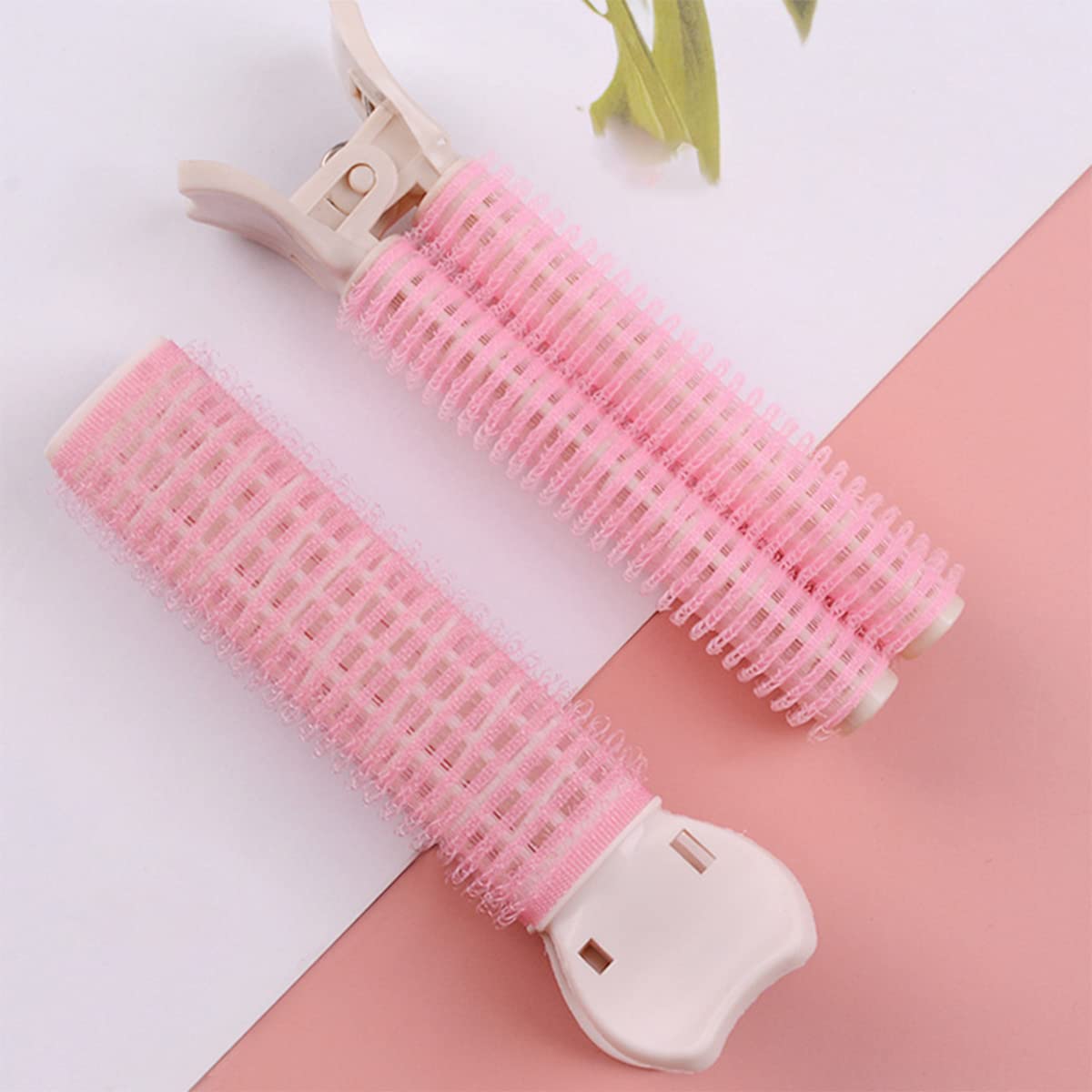 Jumbo Hair Curlers Rollers with Clips - 8PCS Volumizing Hair Rollers Set for Long, Medium, Short, Thick & Thin Hair (3 Sizes, Pink) | Salon-Quality Curls at Home, Perfect for Daily Styling & Special Occasions