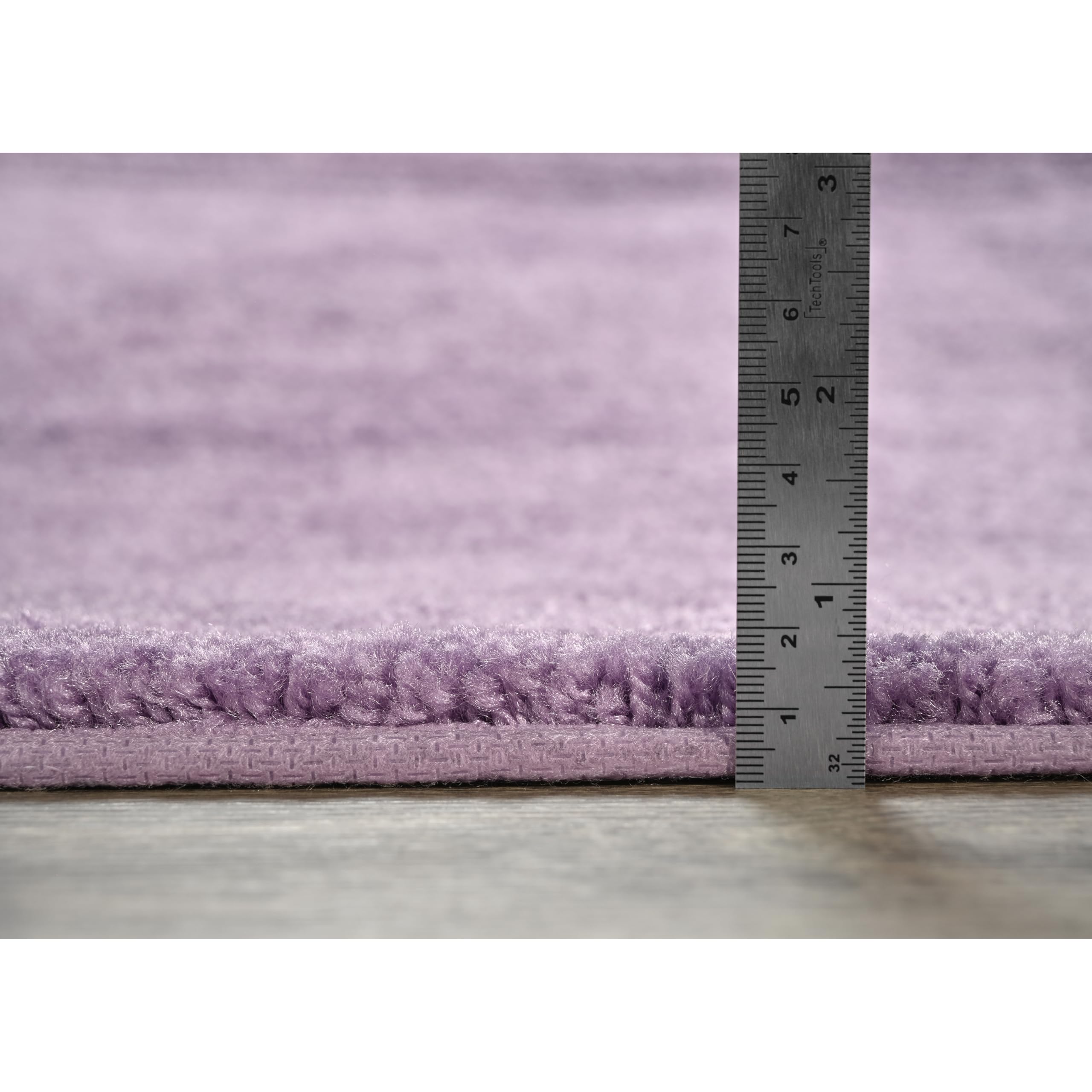 Garland Rug Traditional Nylon Washable Purple Bathroom Rugs Set (17