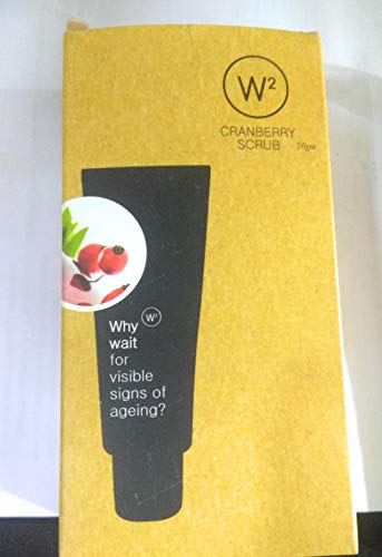 W2 Pure Glowing Face Scrub - Skin Whitening & Brightening Exfoliator for Men & Women (100g, Cranberry) | Gentle Exfoliation for Radiant Skin | Perfect for Daily Skincare Routine & Spa Treatments