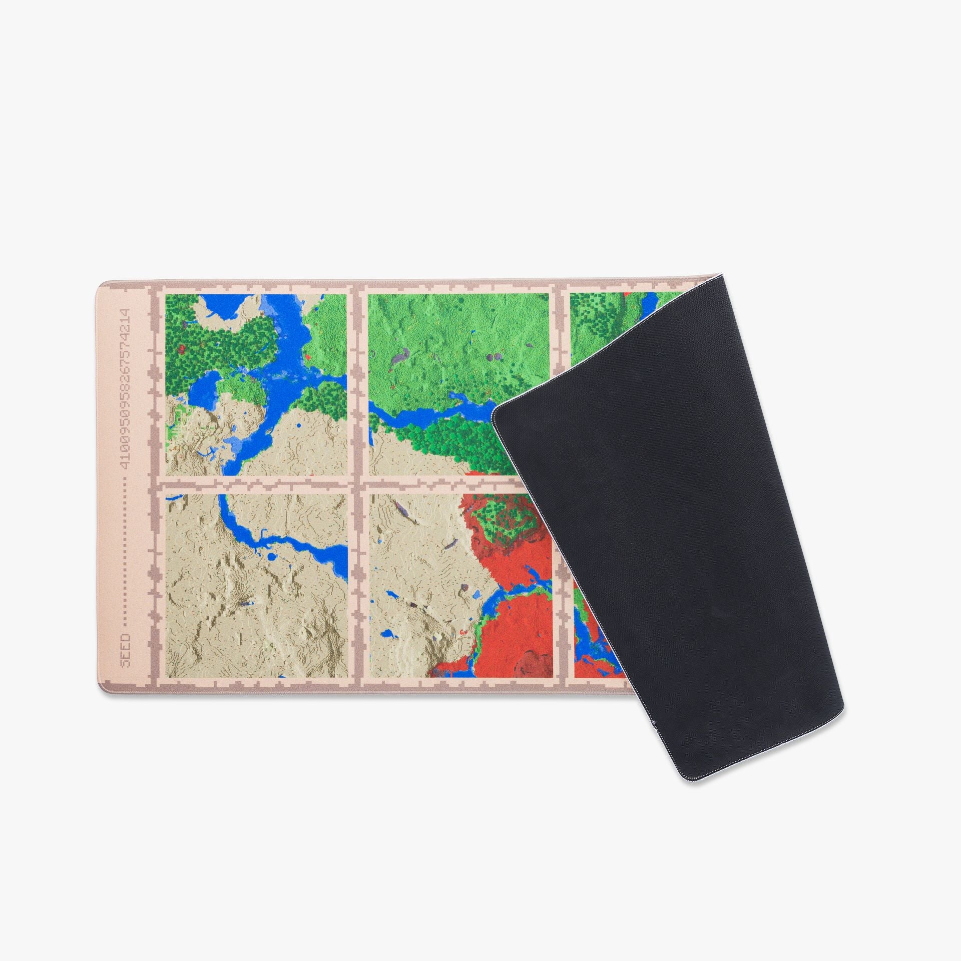 HG x Minecraft XL Gaming Mousepad with Map Design - Perfect for PC, Laptop & Gaming Setup