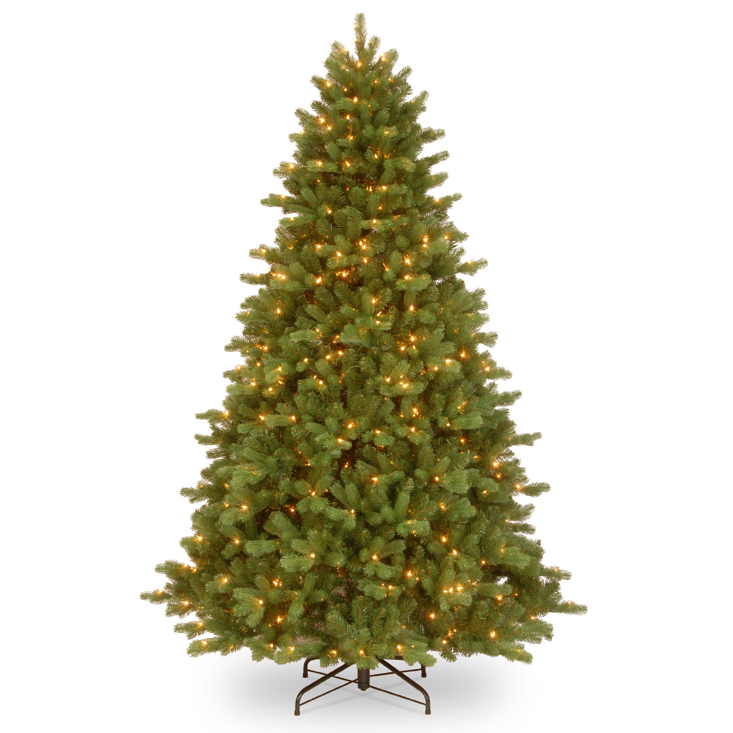 7.5 ft Pre-Lit Artificial Christmas Tree with Warm White LED Lights - Perfect for Holiday Home Decor & Festive Celebrations