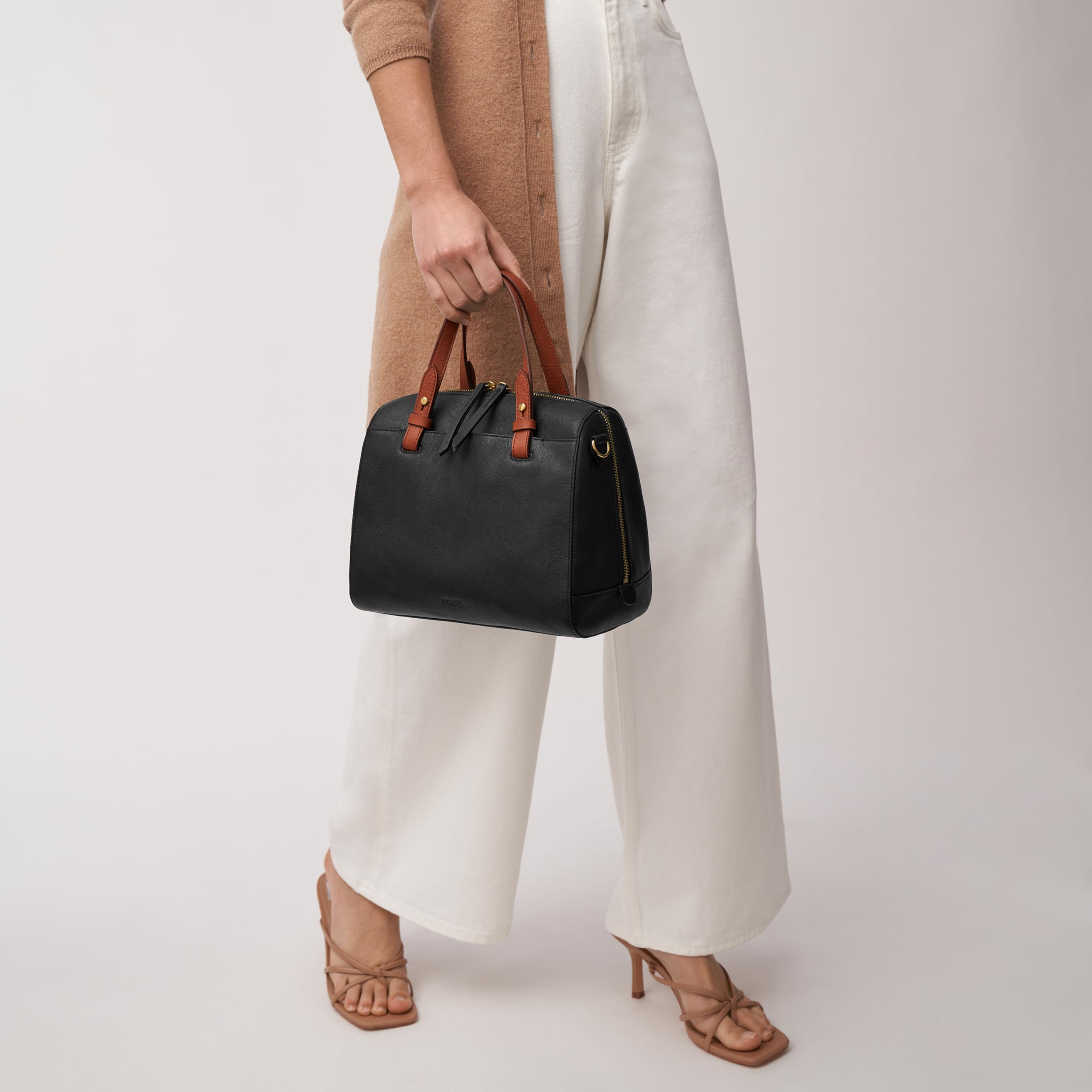 Fossil Women's Rachel Satchel Purse Handbag - Stylish Leather Crossbody Bag for Work, Travel & Everyday Use