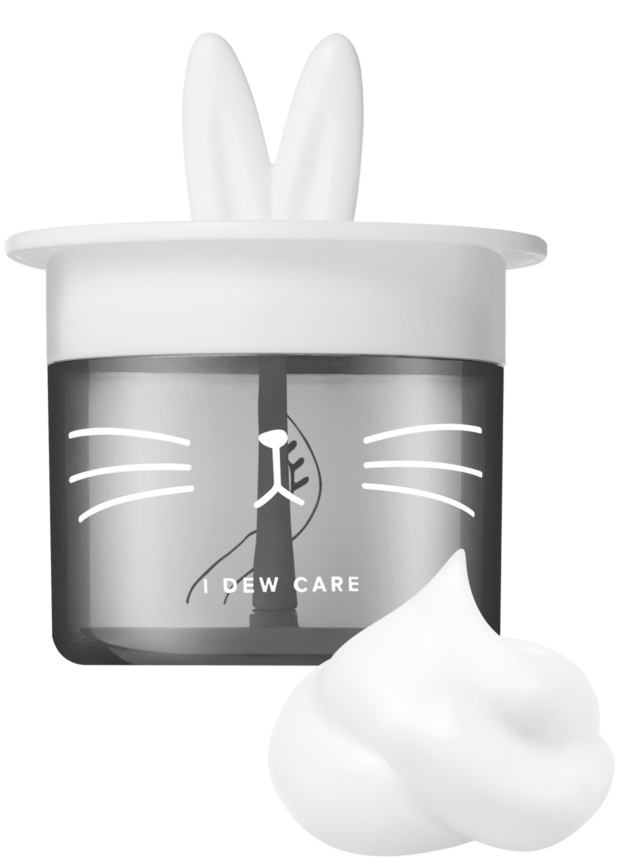I DEW CARE Cat-ppuccino Bubble Foam Maker - Gentle Facial Cleansing Device for Deep Pore Cleansing | Cute Cat-Themed Skincare Gift for Women & Girls | Perfect for Daily Skincare Routine & Spa Nights