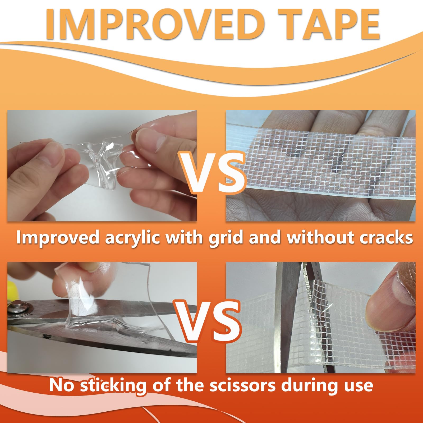 Birllaid Nano Double Sided Adhesive Tape - Heavy Duty Strong Mounting Tape for Walls, Posters & Crafts - 1 Inch x 9.85FT Clear Invisible Bonding Solution - Perfect for Home Decor, Office Organization & DIY Projects