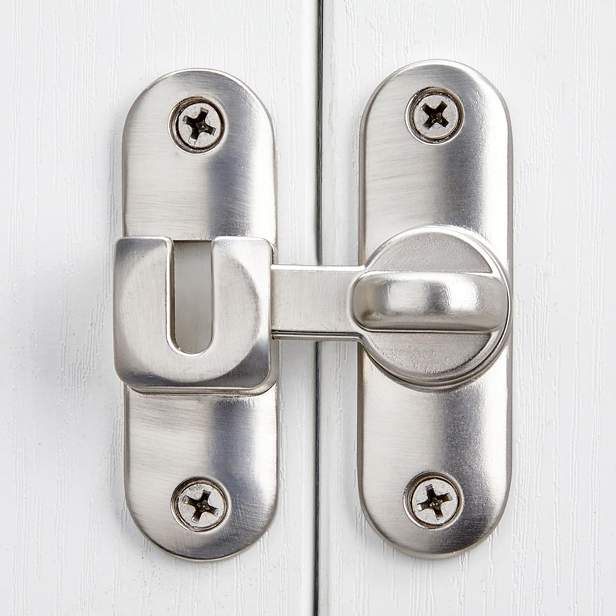 90/180 Degree Flip Barn Door Lock - Secure Sliding Door Latch for Privacy Protection | Heavy Duty Gate Hardware for Barn Doors, Windows, Cabinets & Bathrooms | Ideal for Home, Garden & Office Security